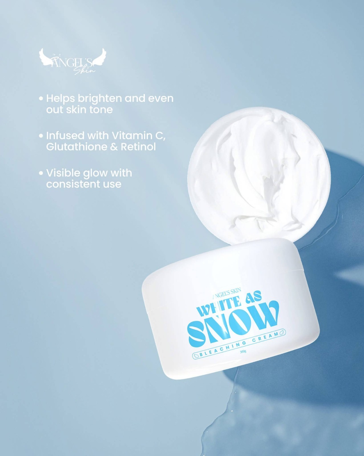 Angel Skin White As Snow Bleaching Cream – 300g