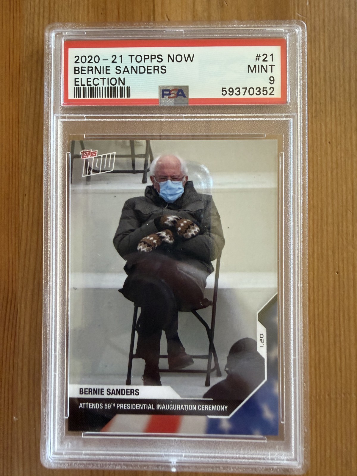 2020-21 Topps Now Election #21 Bernie Sanders PSA 9 MINT