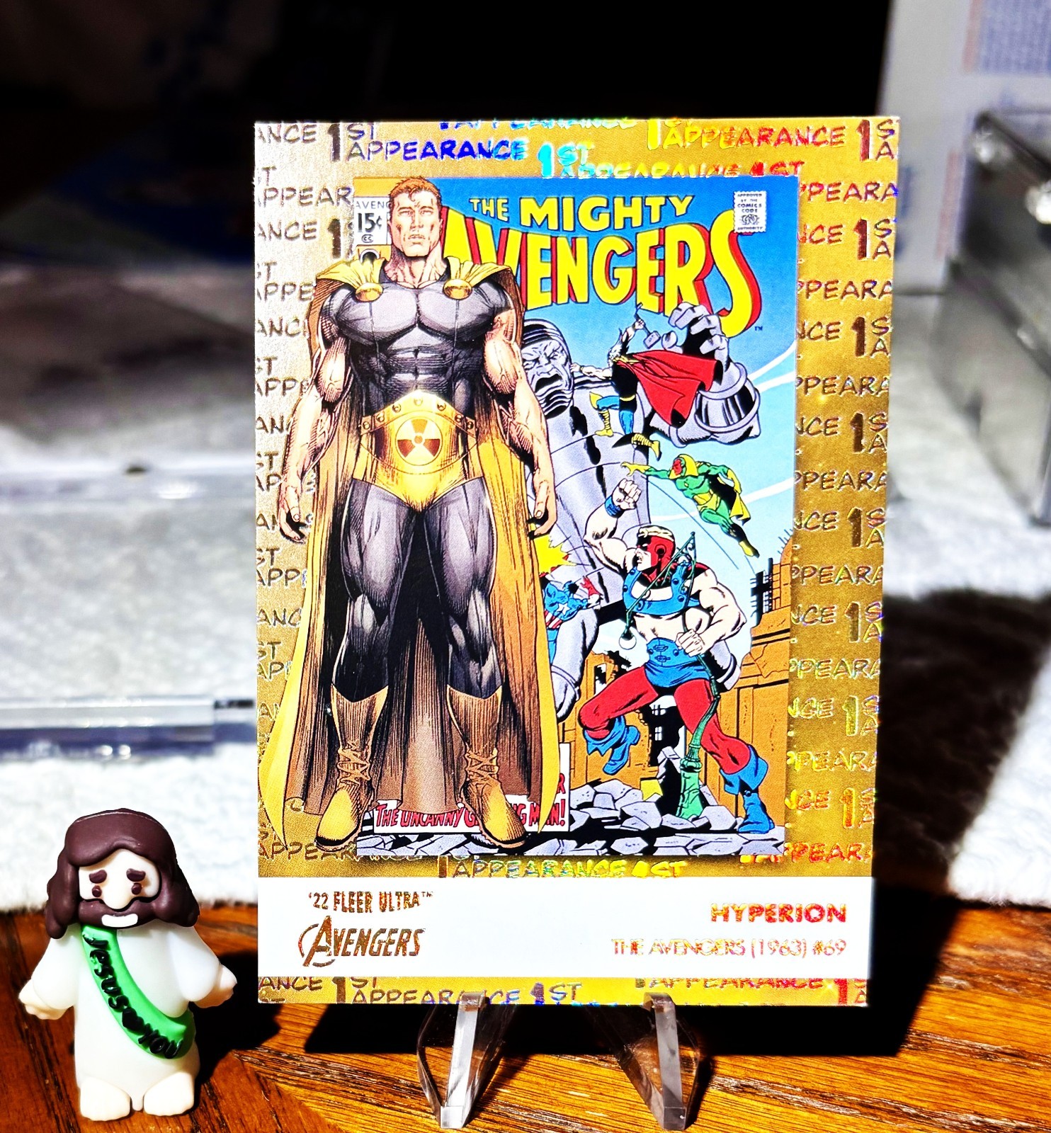 2022 FLEER ULTRA MARVEL AVENGERS HYPERION 1ST APPEARANCE GOLD SPECTRUM #ED 1/1