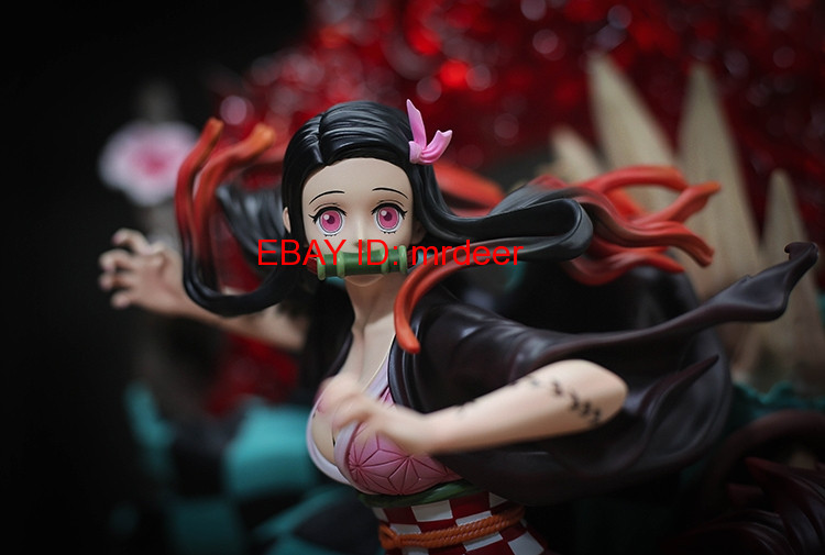 In Stock U-King Studio Demon Slayer Kamado Tanjirou Nezuko 1/6 Resin Model LED