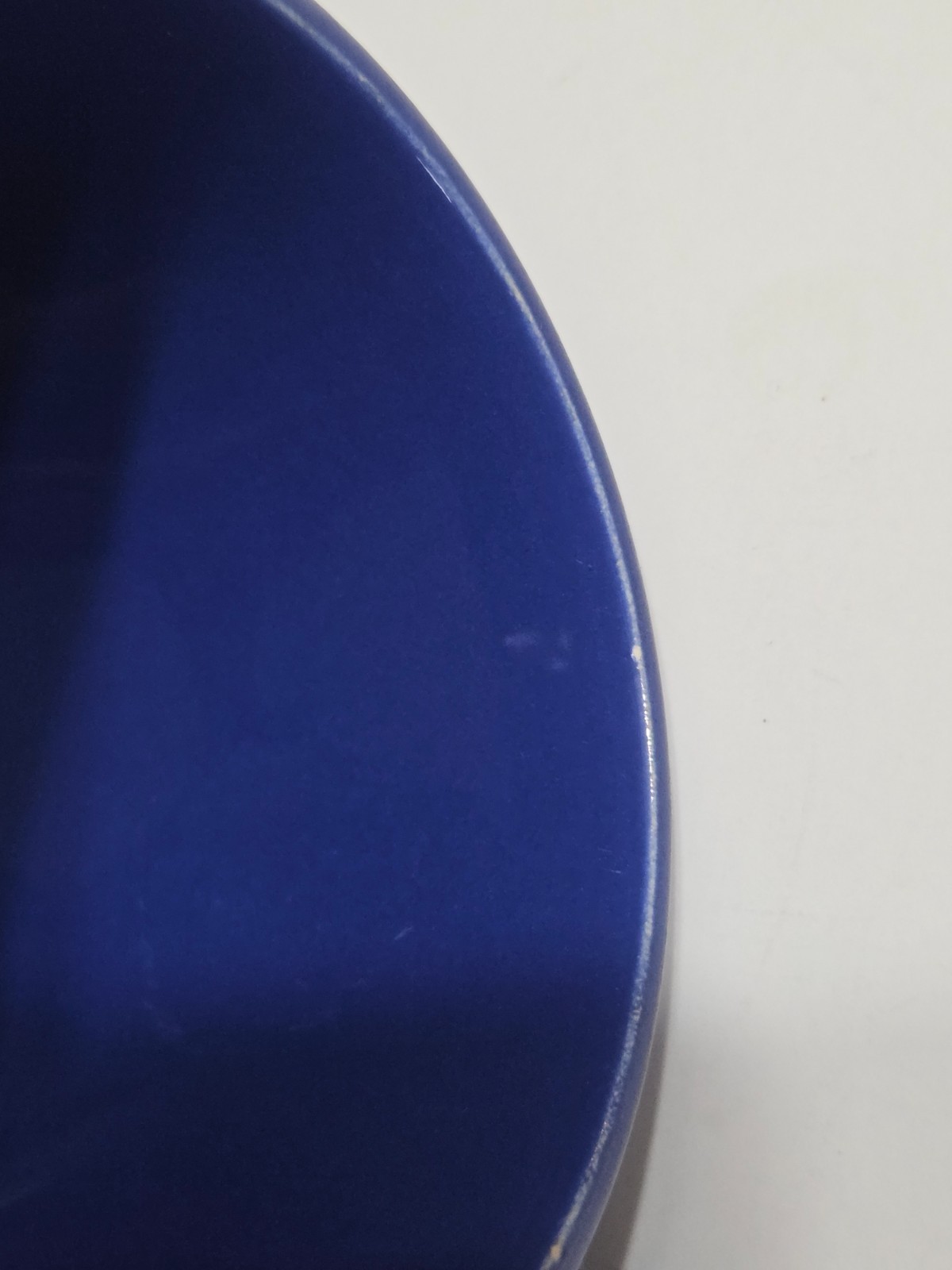Fiesta Ware Blue Ceramic Glazed Ribbed Sugar Bowl No Lid Vintage Handles Round