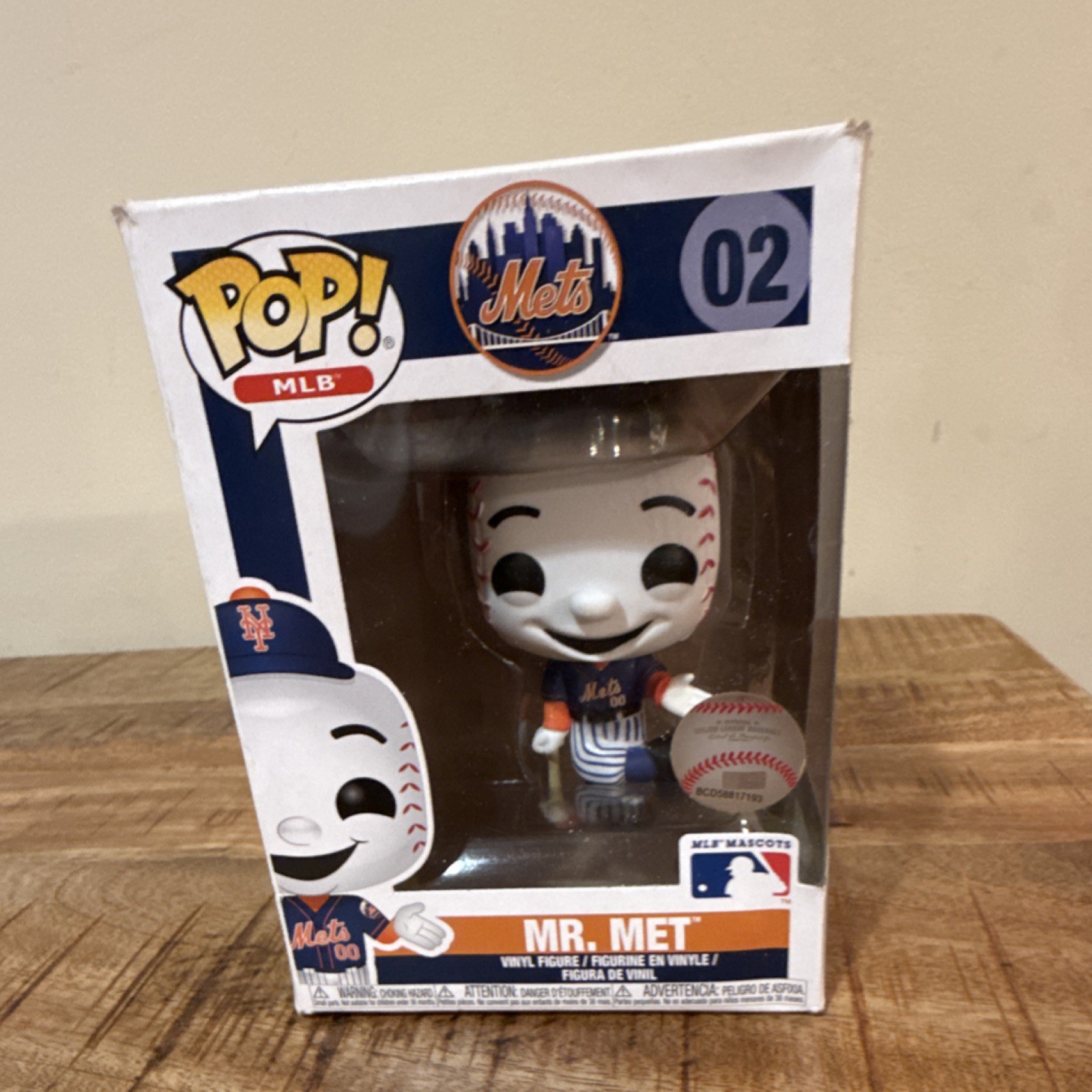 Funko Pop! Vinyl MLB Mascots Mr. Met 02 Baseball Figure New York Mets 2019