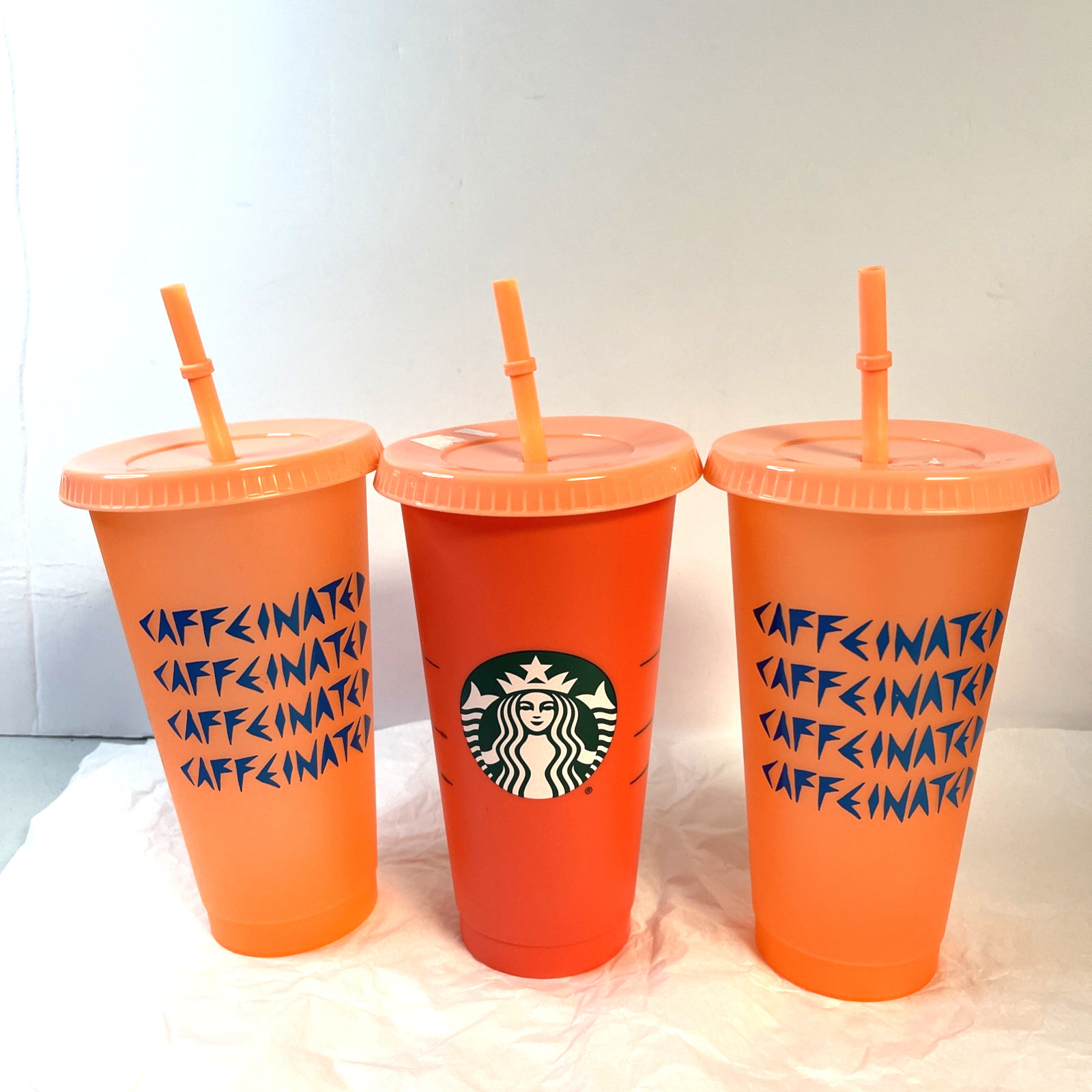 Starbucks Reusable “Caffeinated” Cold Cups – 24oz NEW