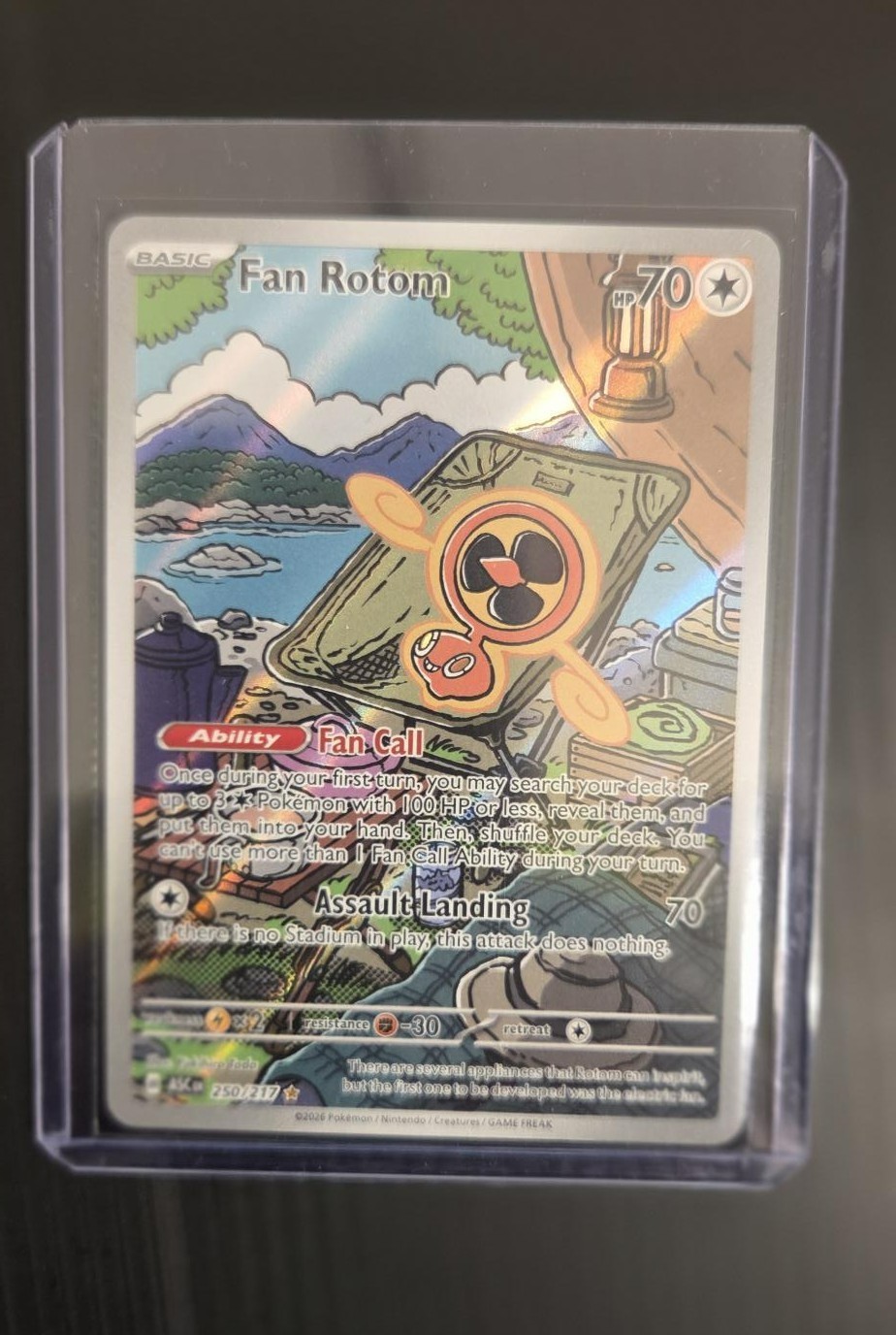 Pokemon TCG Fan Rotom 250/217 Ascended Heroes IR NM