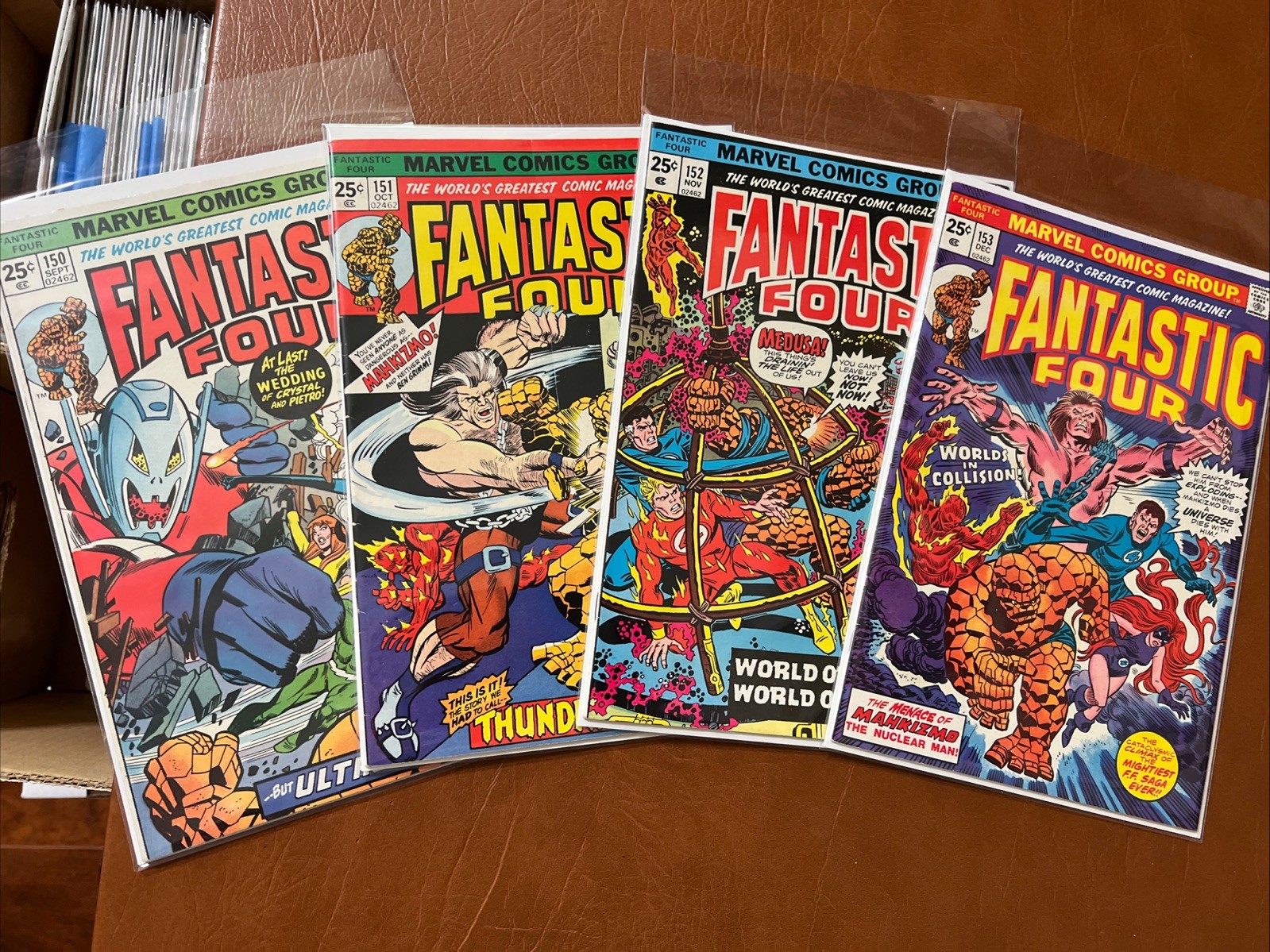 Fantastic Four Run 4 w/KEY: VG/FN to FN+, #150-153 Marvel Comics 1974 $7 Ship