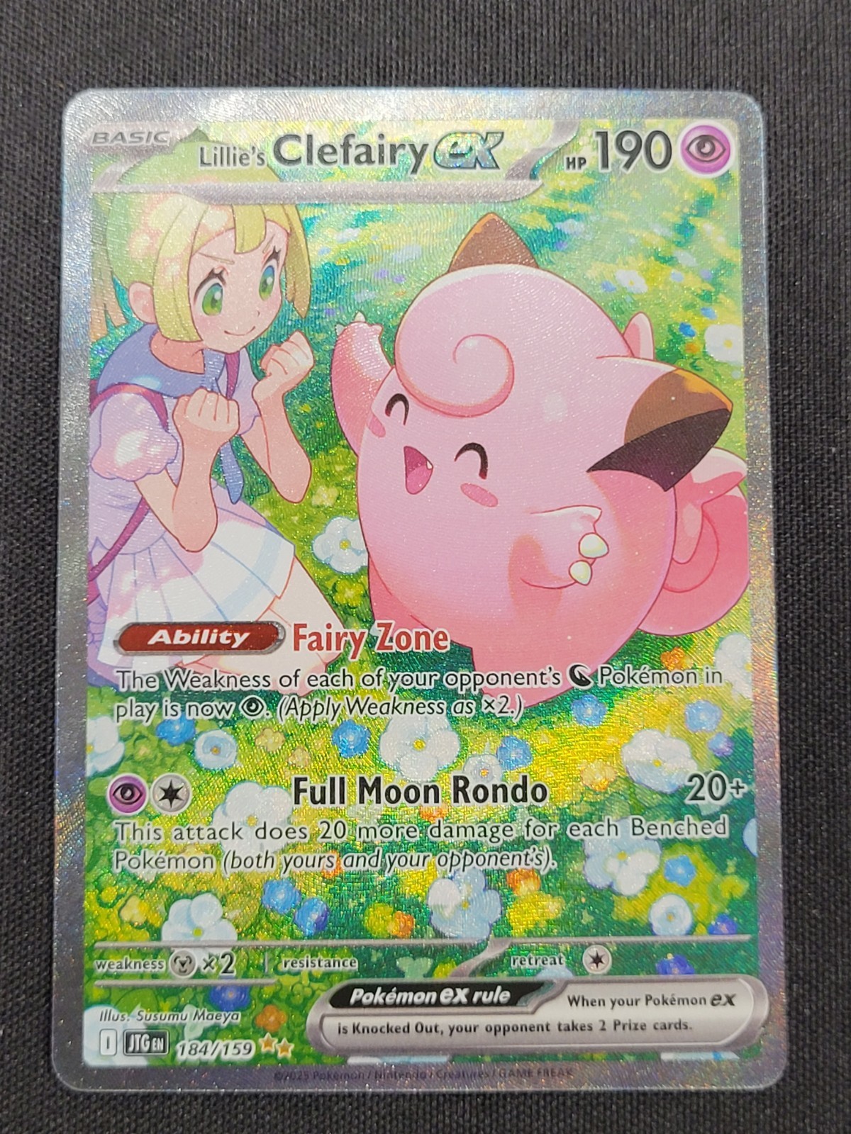 Pokémon S&V Journey Together – Lillie’s Clefairy EX – 184/159 SIR