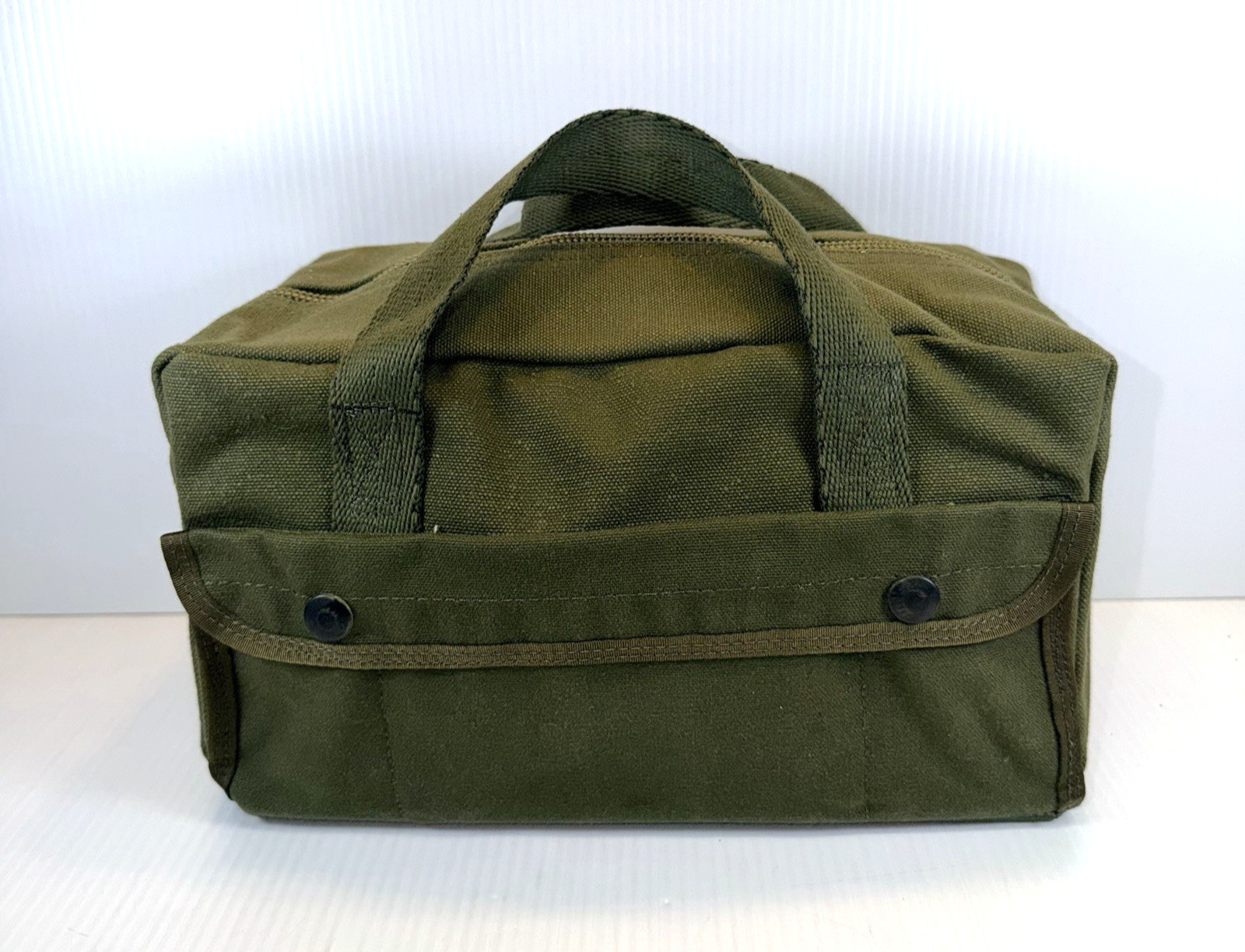US Military USAF Army Mechanic Tool Pouch Bag Zip Up Pockets Green Canvas NEW