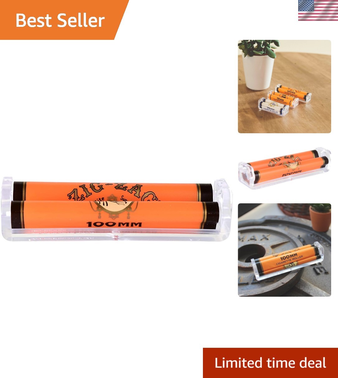 King Size Cigarette Rolling Machine – Compact & Efficient 100mm Roller