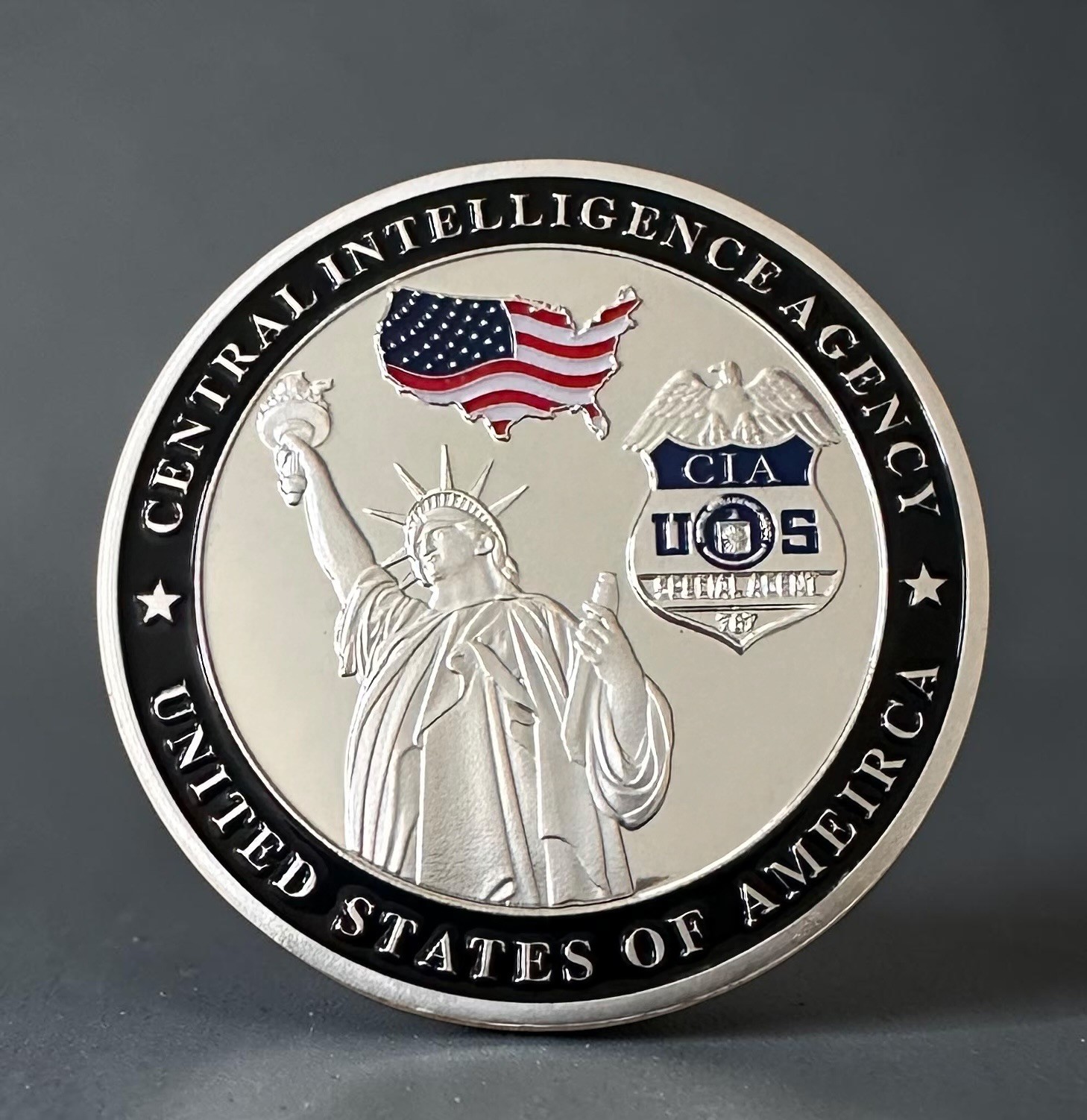 Central Intelligence Agency CIA Special Agent Challenge Coin in Velvet Case