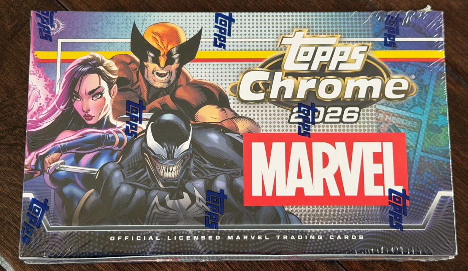 2026 Topps Chrome Marvel Comics Factory Sealed Hobby Box Brand New In Hand