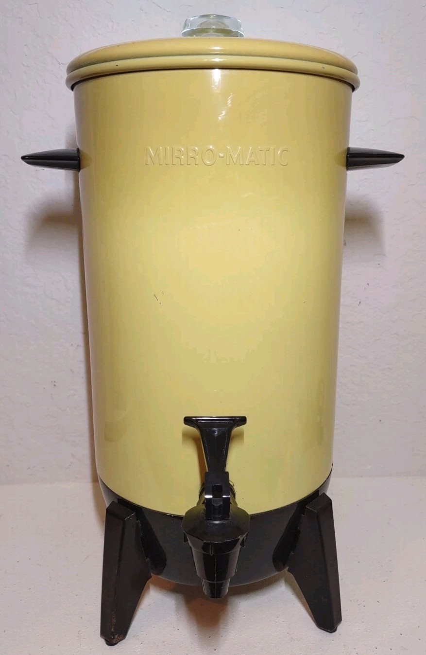 Vintage Mirro-Matic Electric Percolator 22 Cup M-9294-35 Coffee Pot