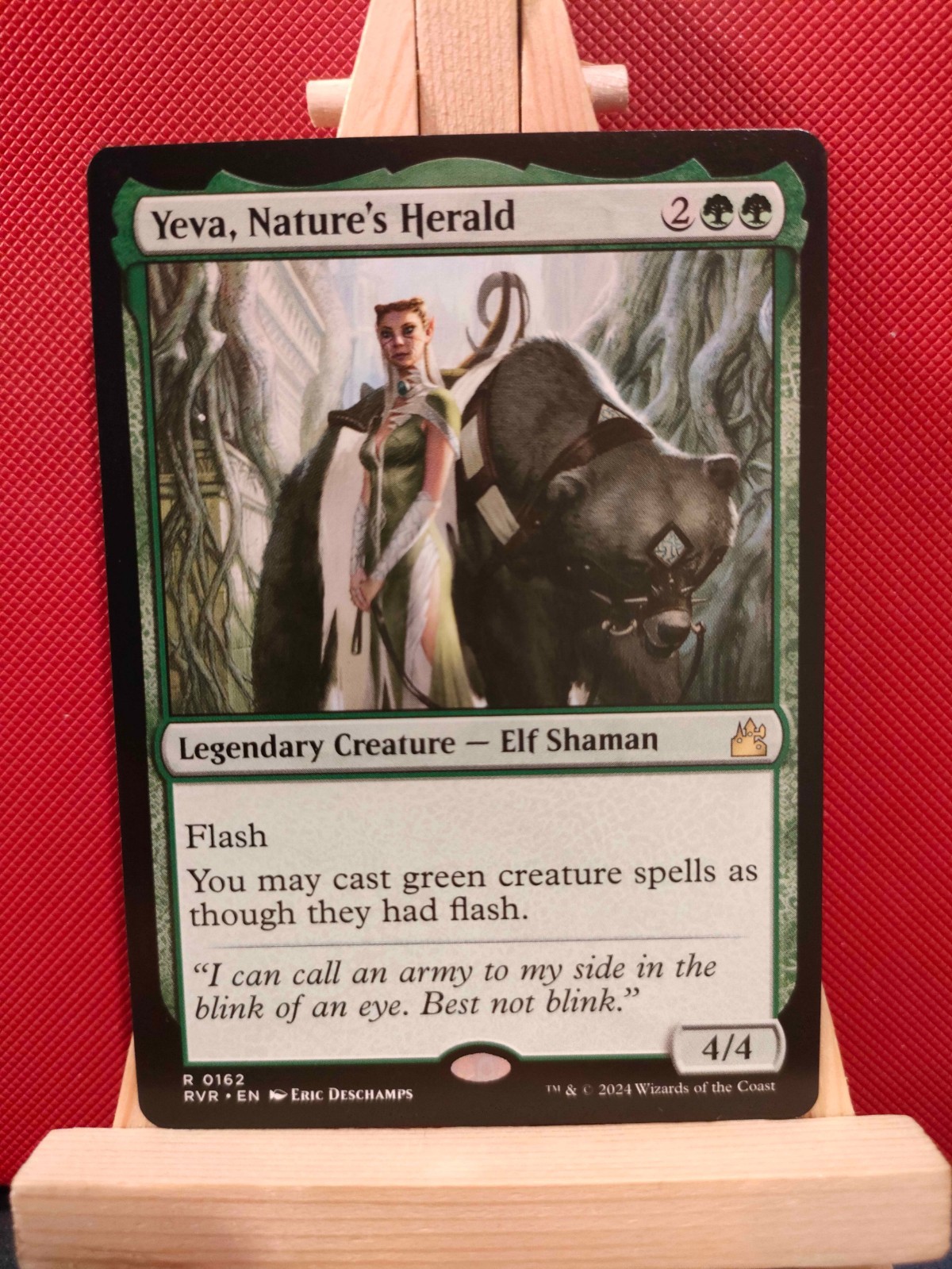 Yeva, Nature’s Herald – Ravnica Remastered – Rare – NM – MTG