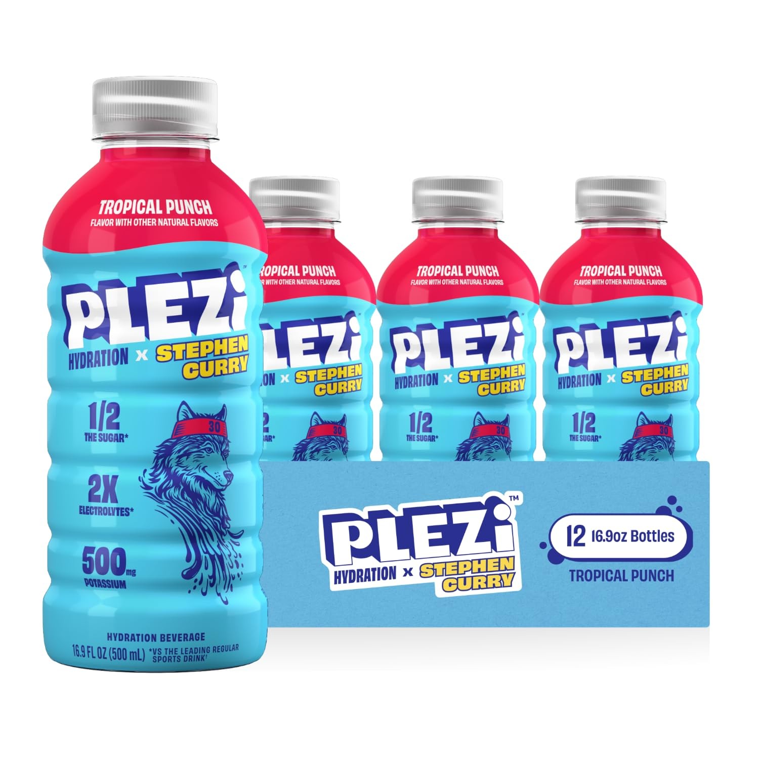 Tropical Punch Hydration Drink with 2X Electrolytes – Low Sugar – 12 Pack