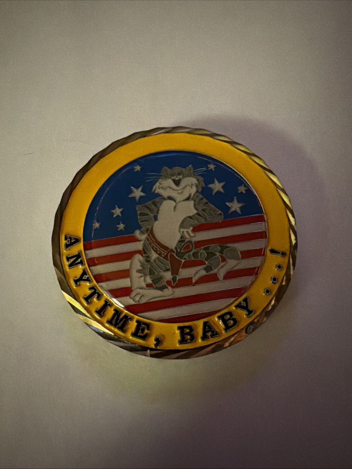 Grumman F-14 Tomcat 1972-2006 Anytime, Baby …! Navy Challenge Coin