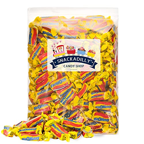 Bit O Honey Retro Candy 4 LB Bulk Size – Fresh & Tasty Honey & Almond Candy