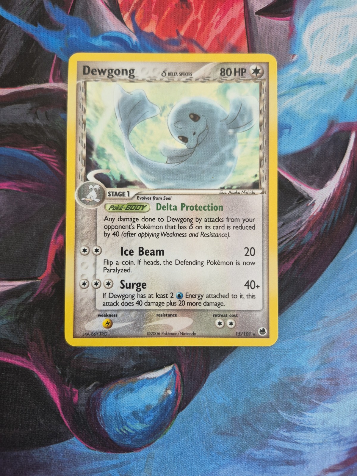 Pokemon EX Dragon Frontiers Dewgong Non Holo Rare Card 15/101