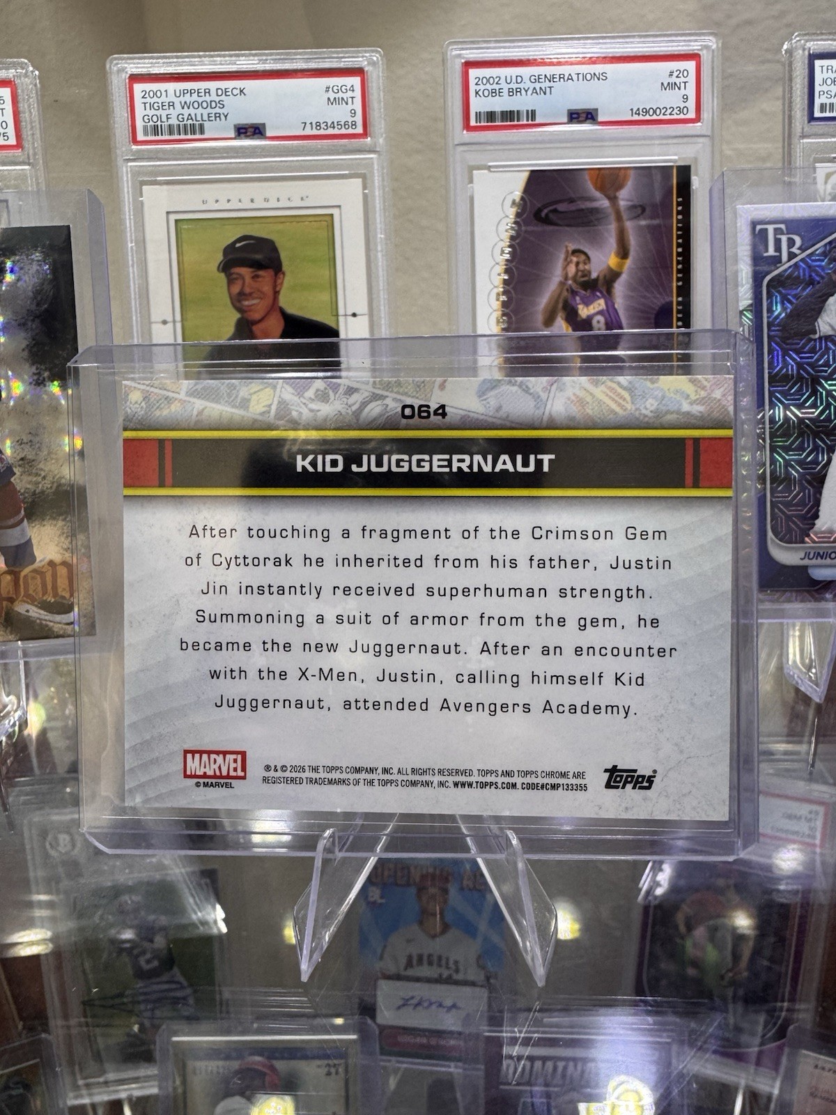 Topps 2026 Chrome Marvel Kid Juggernaut #064 Blue Parallel Serial #57/62