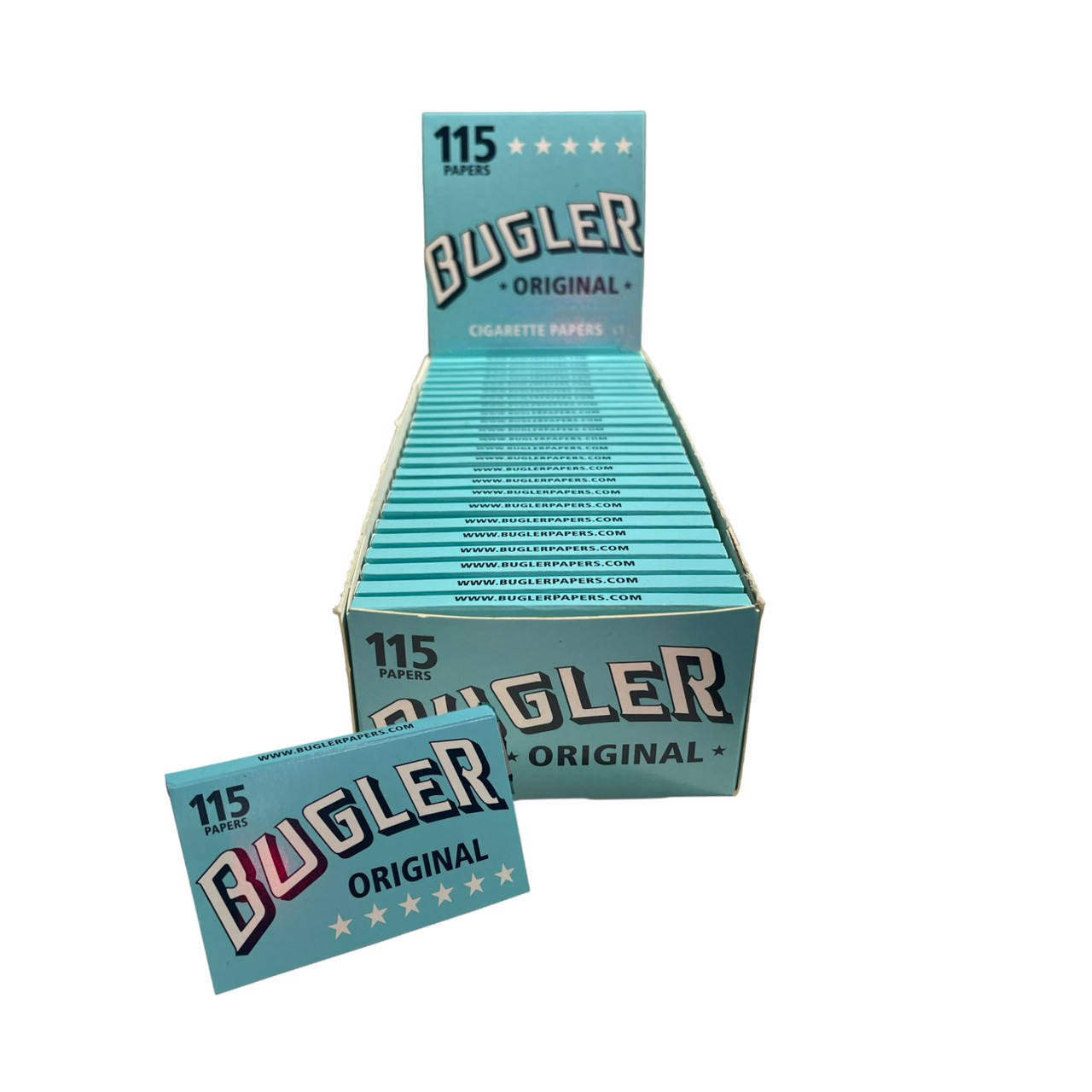 Bugler Rolling Papers Single Wide Cigarette Paper 2760 Leaves (Full Display Box)