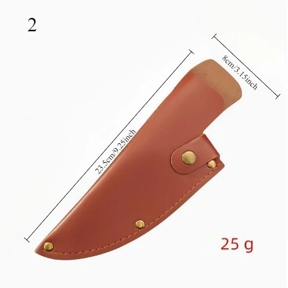 Leather Knife Sheath Chef Butcher Knife Cover Blade Protector Case Full Tang