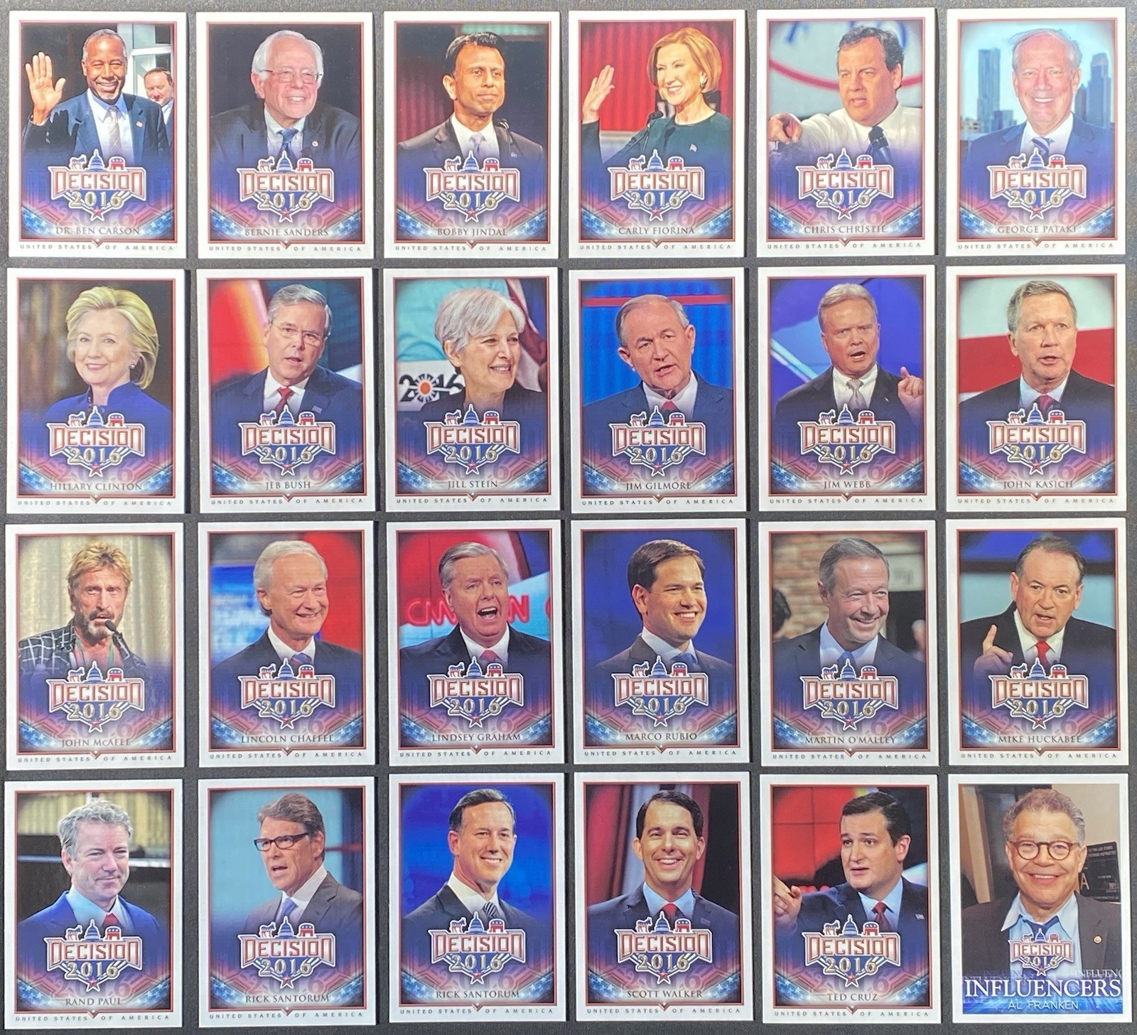 2016 Decision 2016 – Non-Sport Cards – Complete Your Set – You U Pick