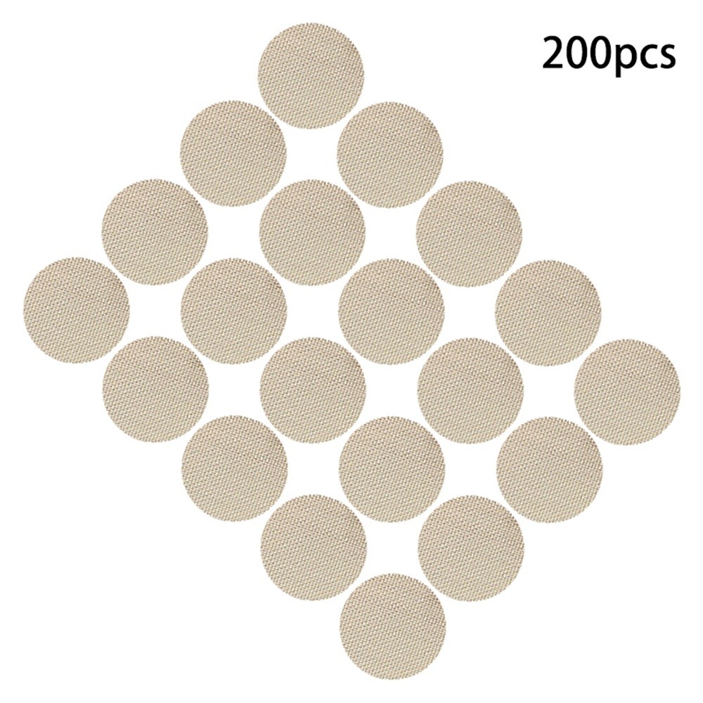 200pcs 3/4″ Pipe Screens Gold/Brass Tobacco Smoking Pipe Filters Easy to Install