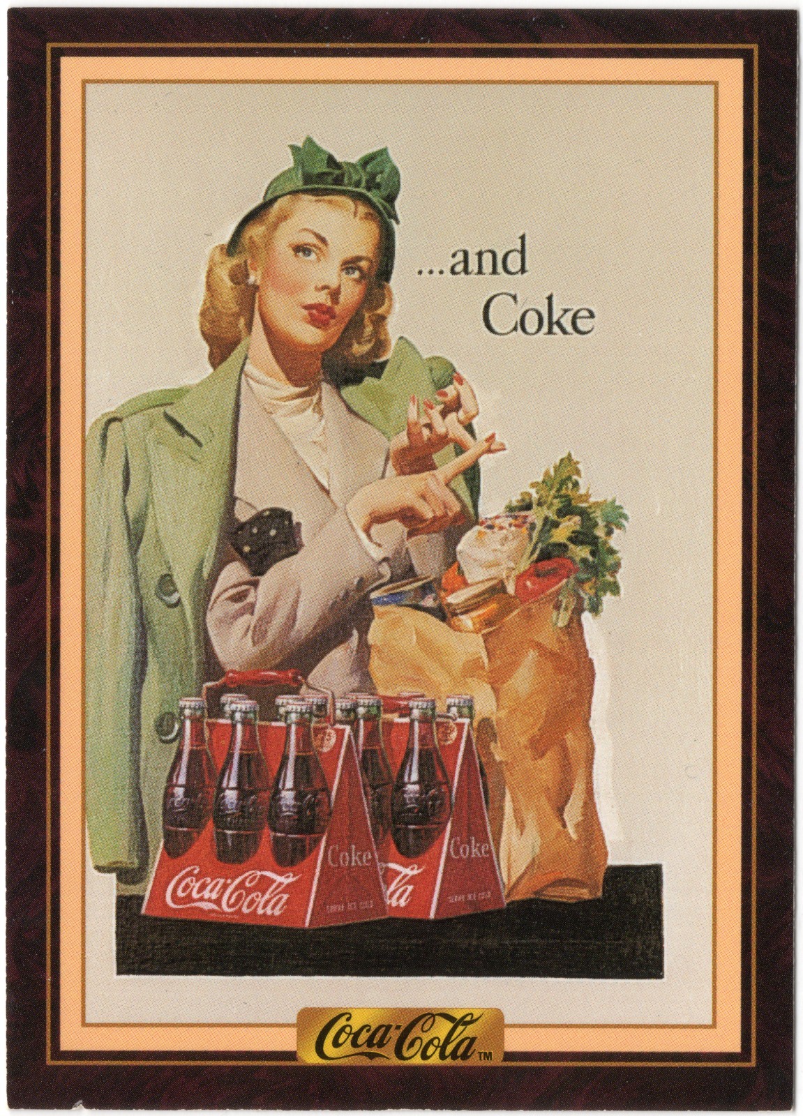 Coca-Cola Series 3 #295 Original Art – 1946 Single Card 1994 Collect-A-Card