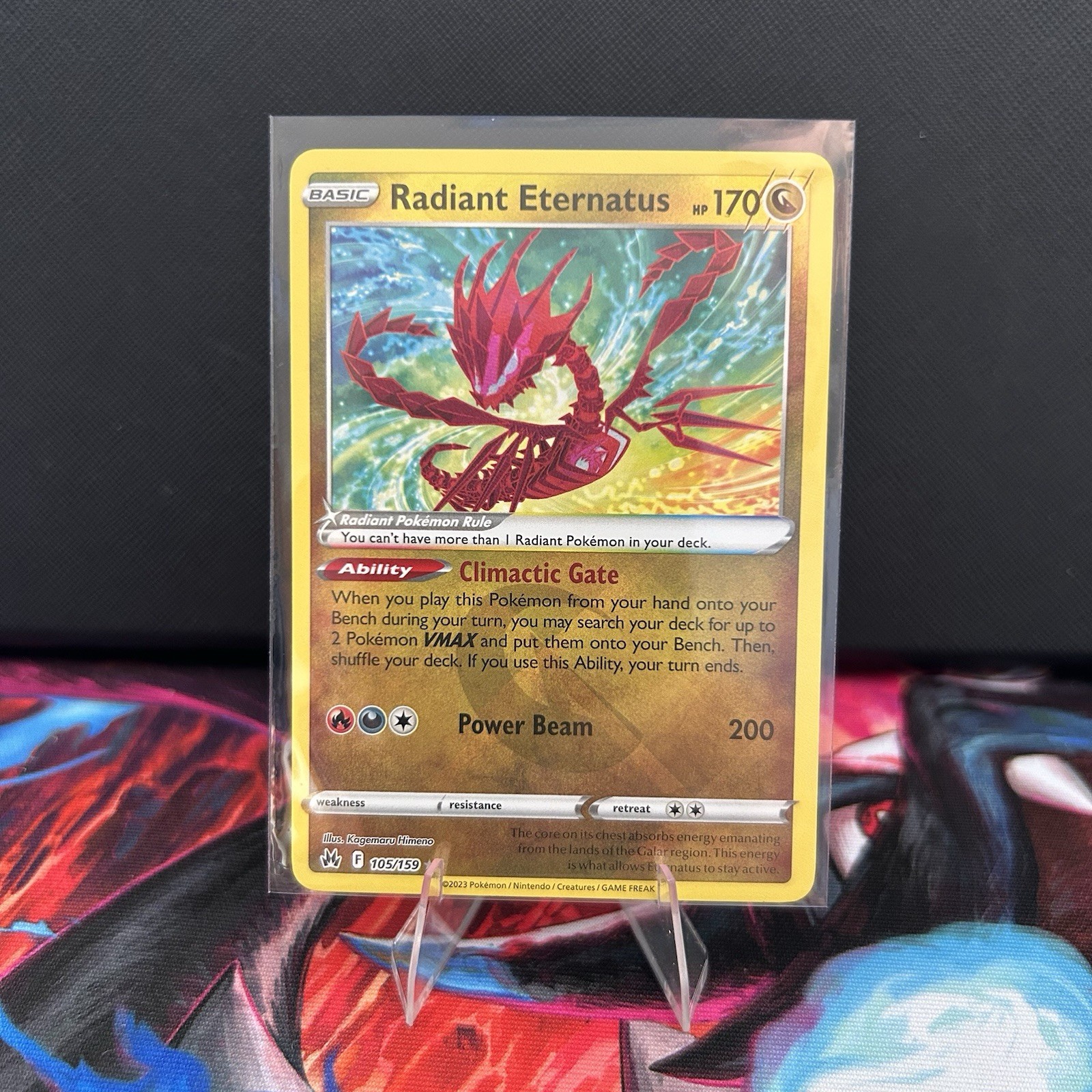 Pokemon Cards Radiant Eternatus 105/159 Holo Crown Zenith Radiant Rare NM