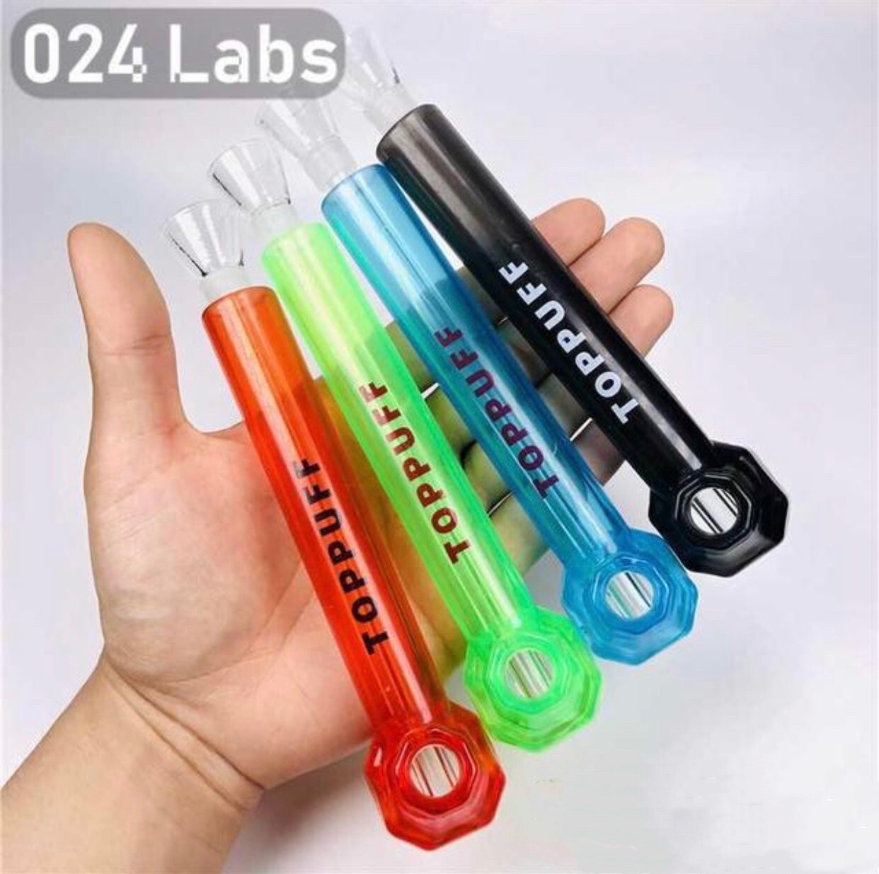 5 Pack Random Colors Top Puff Premium Portable Hookah Bottle Water Glass Bong