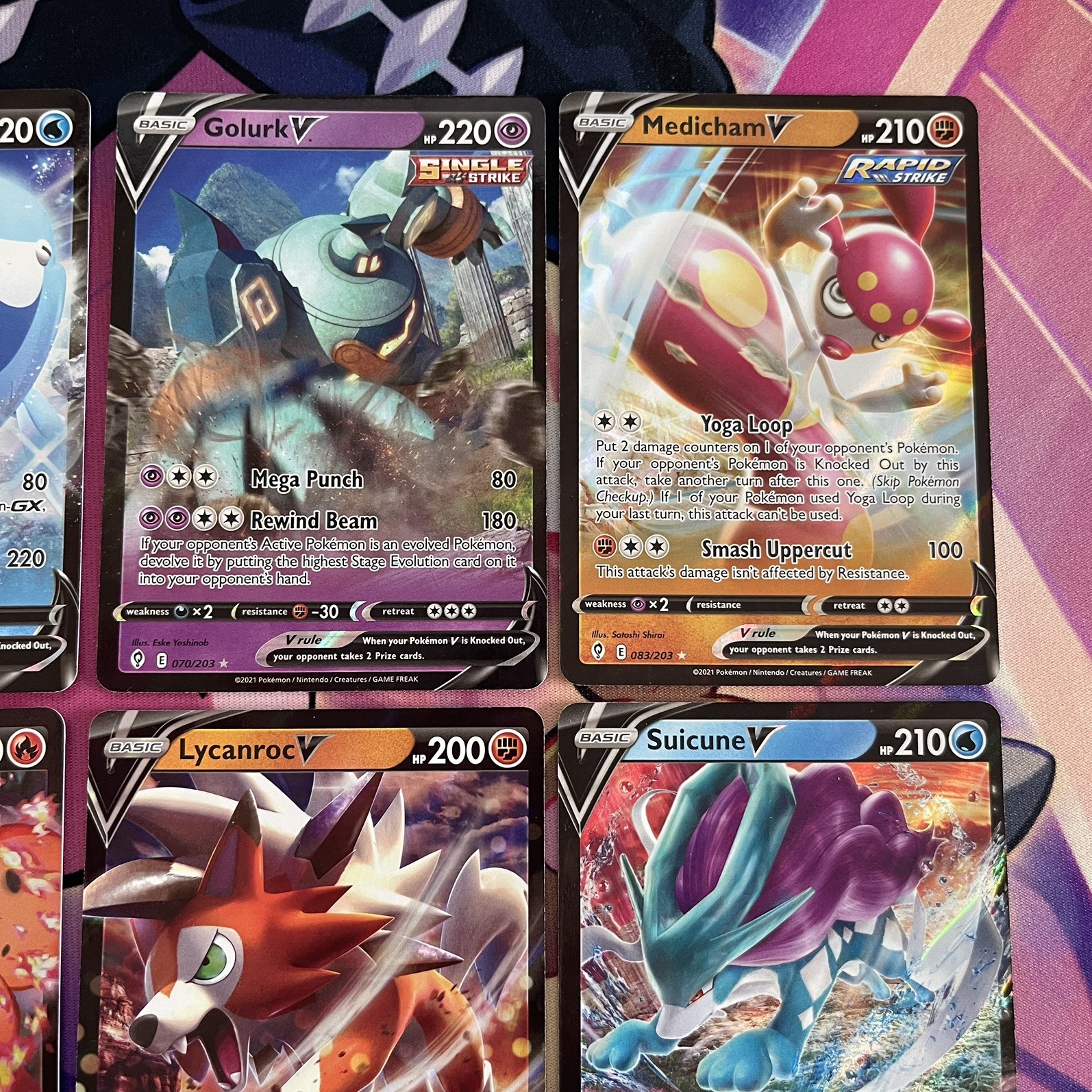 Pokemon TCG | Sword & Shield Evolving Skies Half Art V X9 Card Bundle