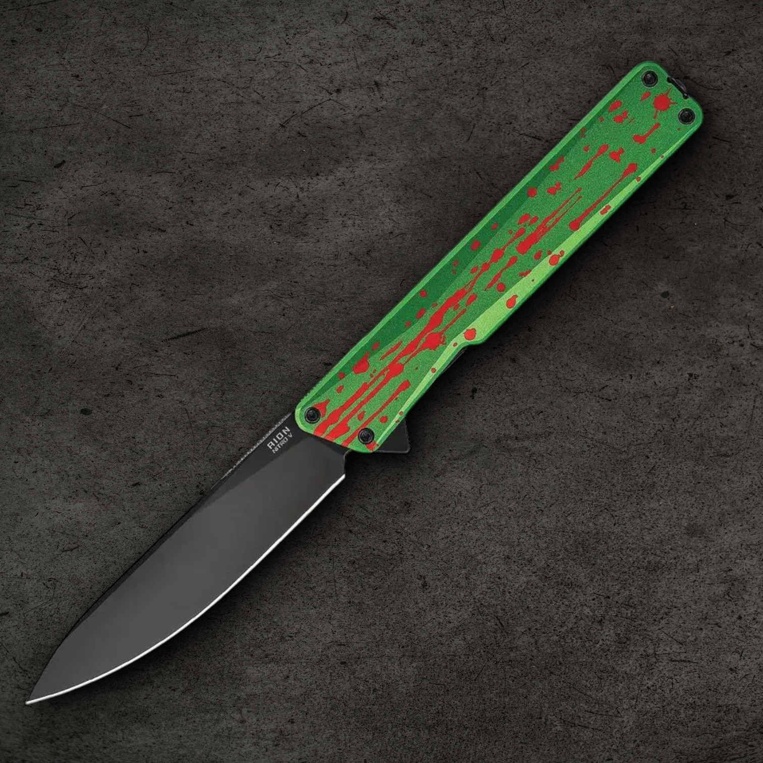 Oknife AION Linerlock Folding Knife 3.5″ Nitro V Steel Blade Aluminum Handle