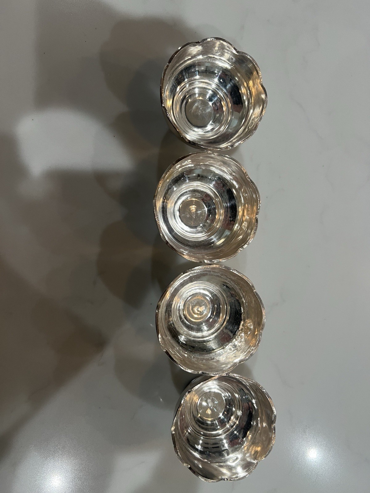 German Silver Pooja Thali Set
