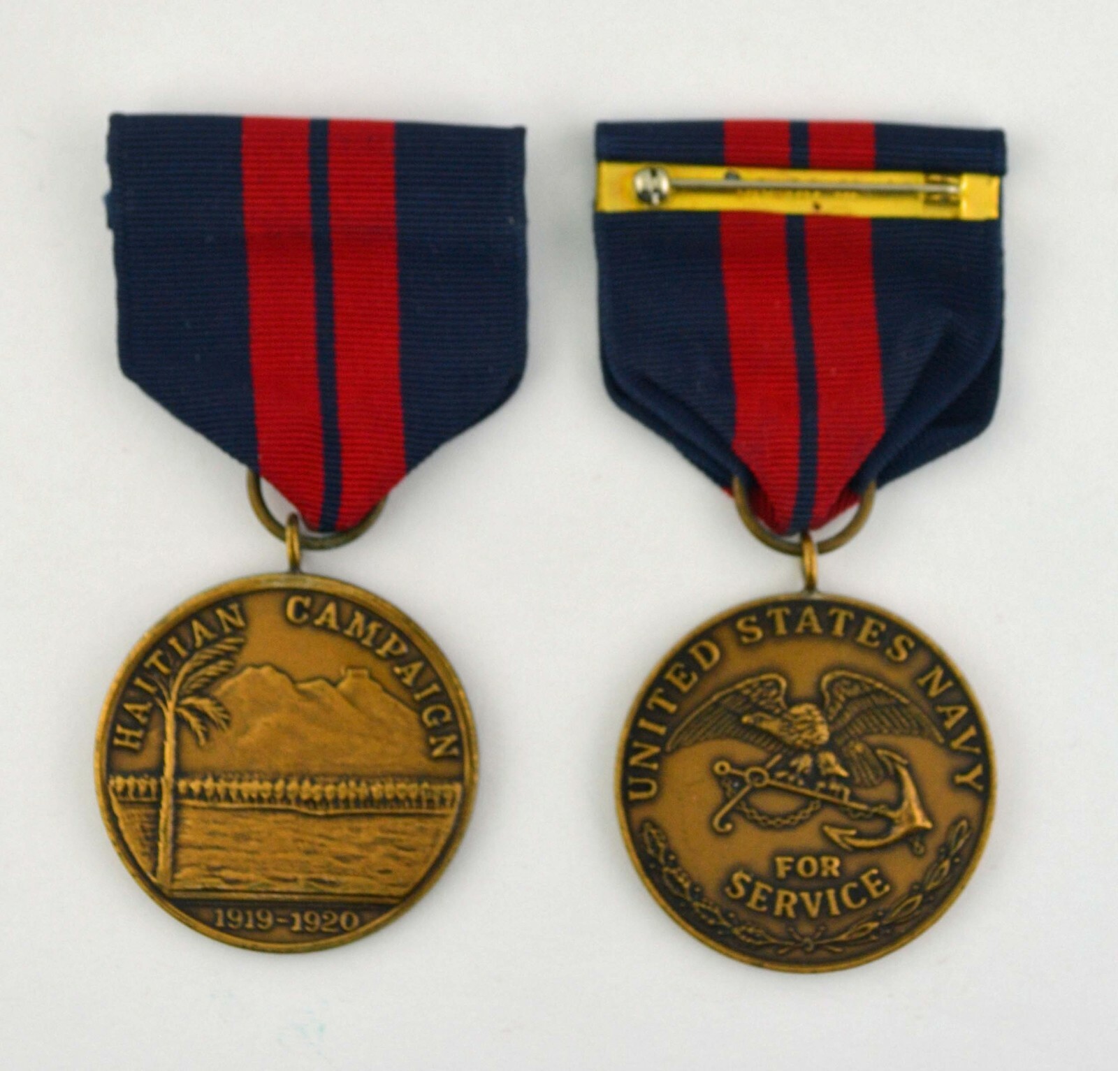 1919 1920 HAITIAN CAMPAIGN MEDAL NAVY -FULL SIZE USA MADE 1990s “G27” HALLMARK