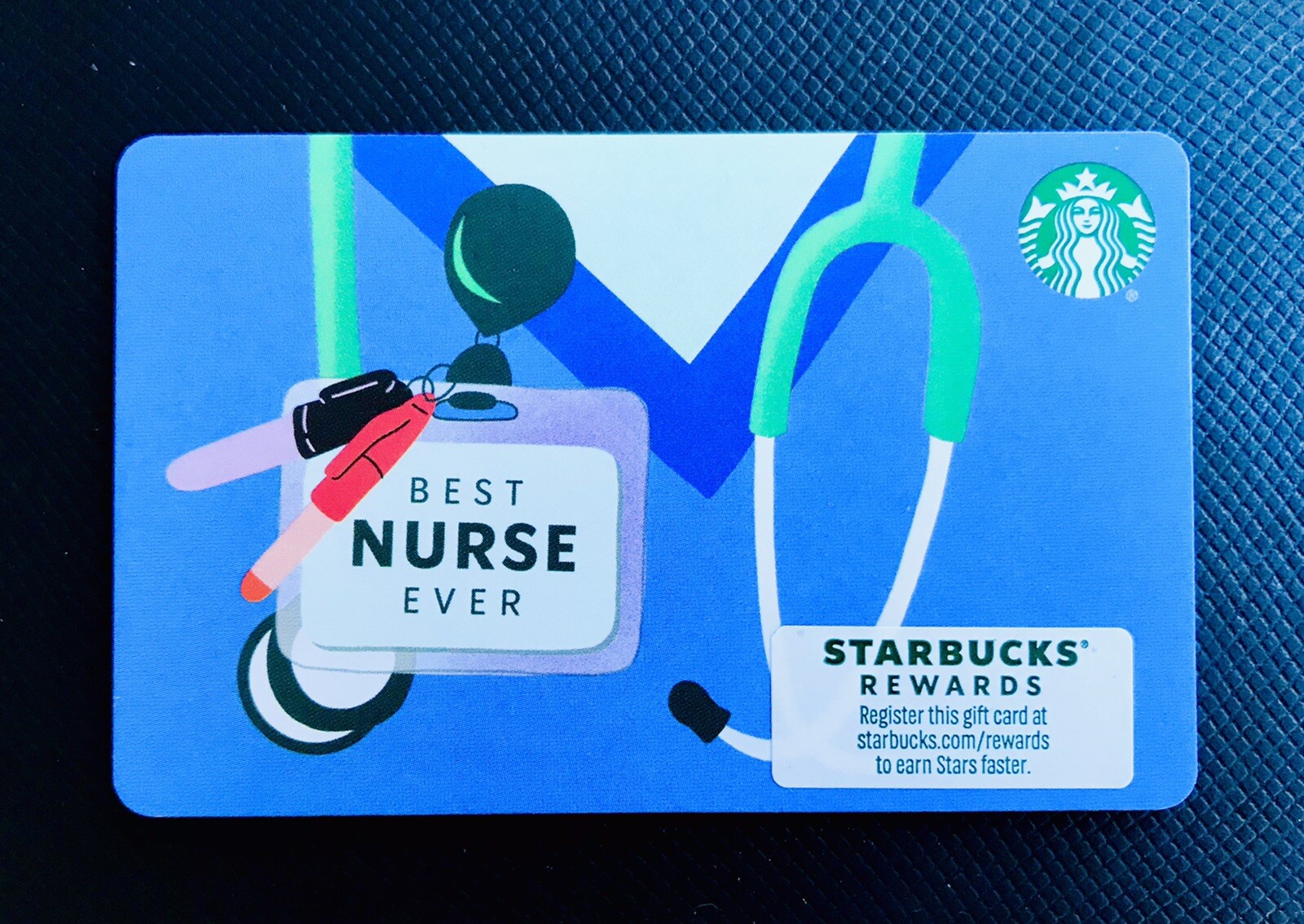 2022 Starbucks BEST NURSE EVER Gift Card New #6201
