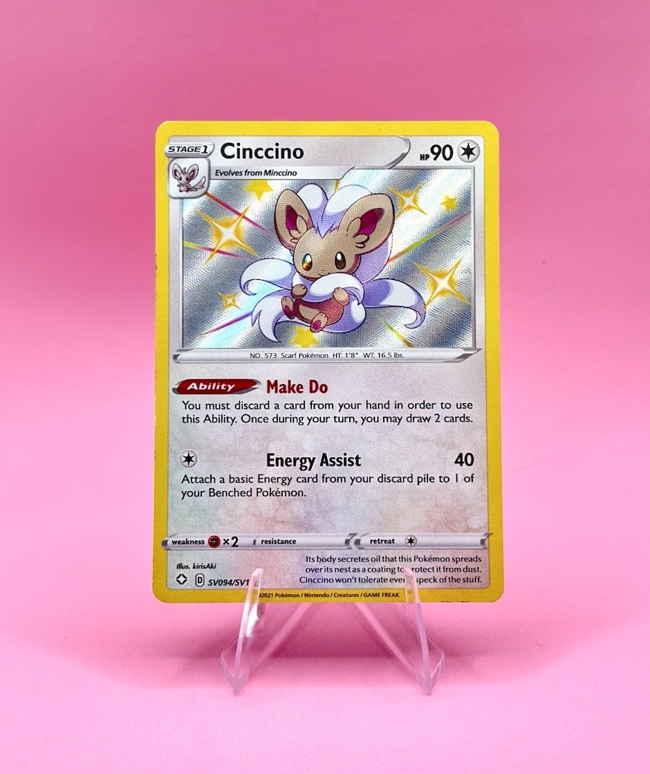 Cinccino SV094/SV122 Shining Fates Shiny Vault Pokemon NM