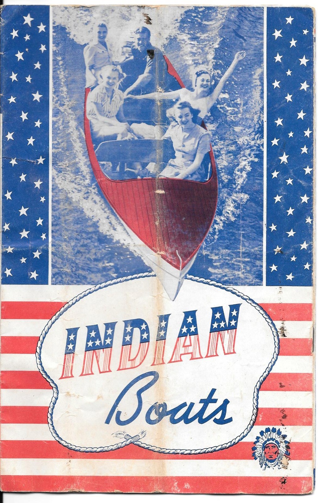 Wood Speed Boats & Skis Ohio Lima Oh Indian Boat Co. Brochure Circa 1930s-40’s