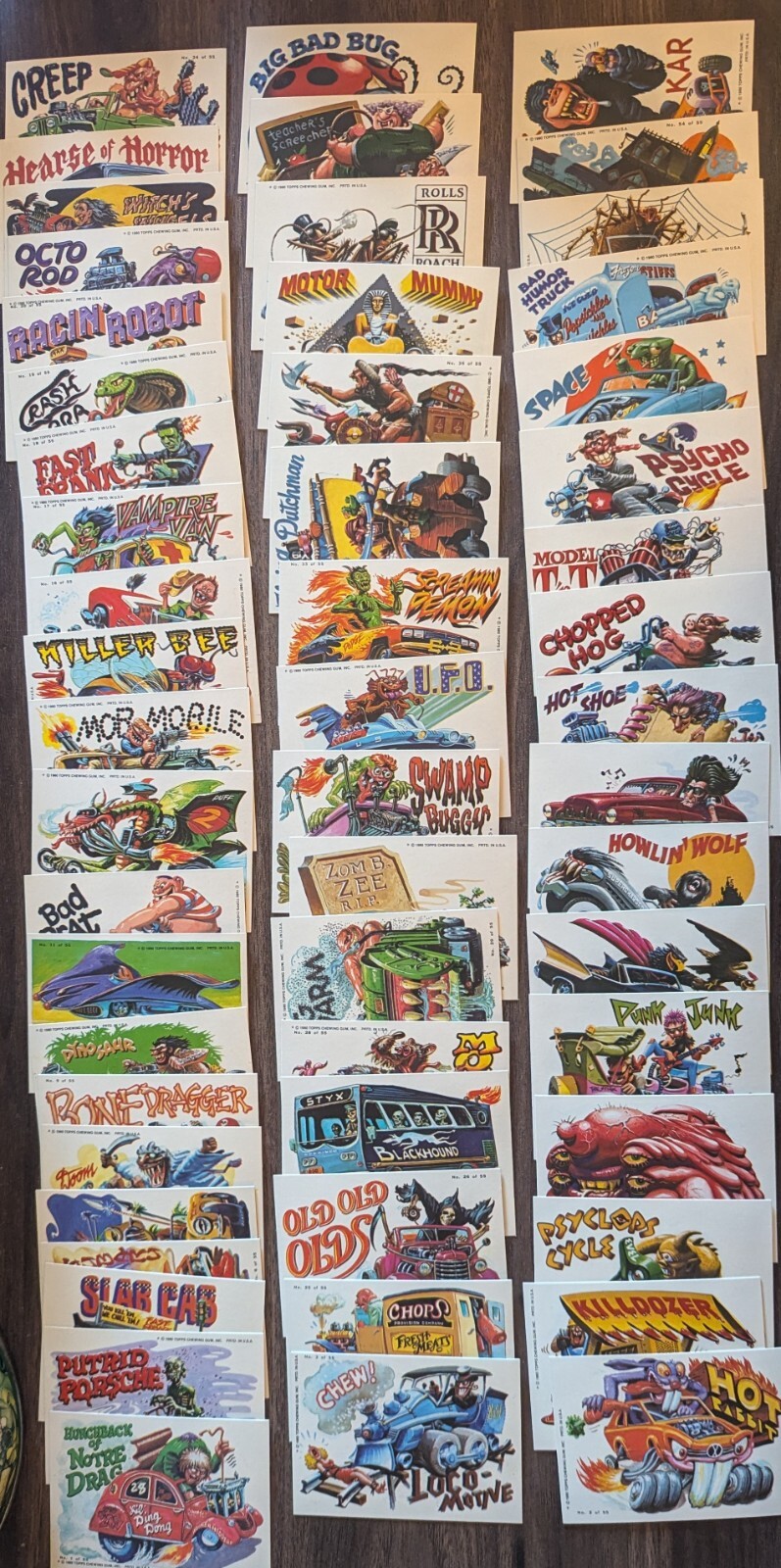 U-Pick Weird Wheels Pick-A-Card #1-#55 TOPPS 1980