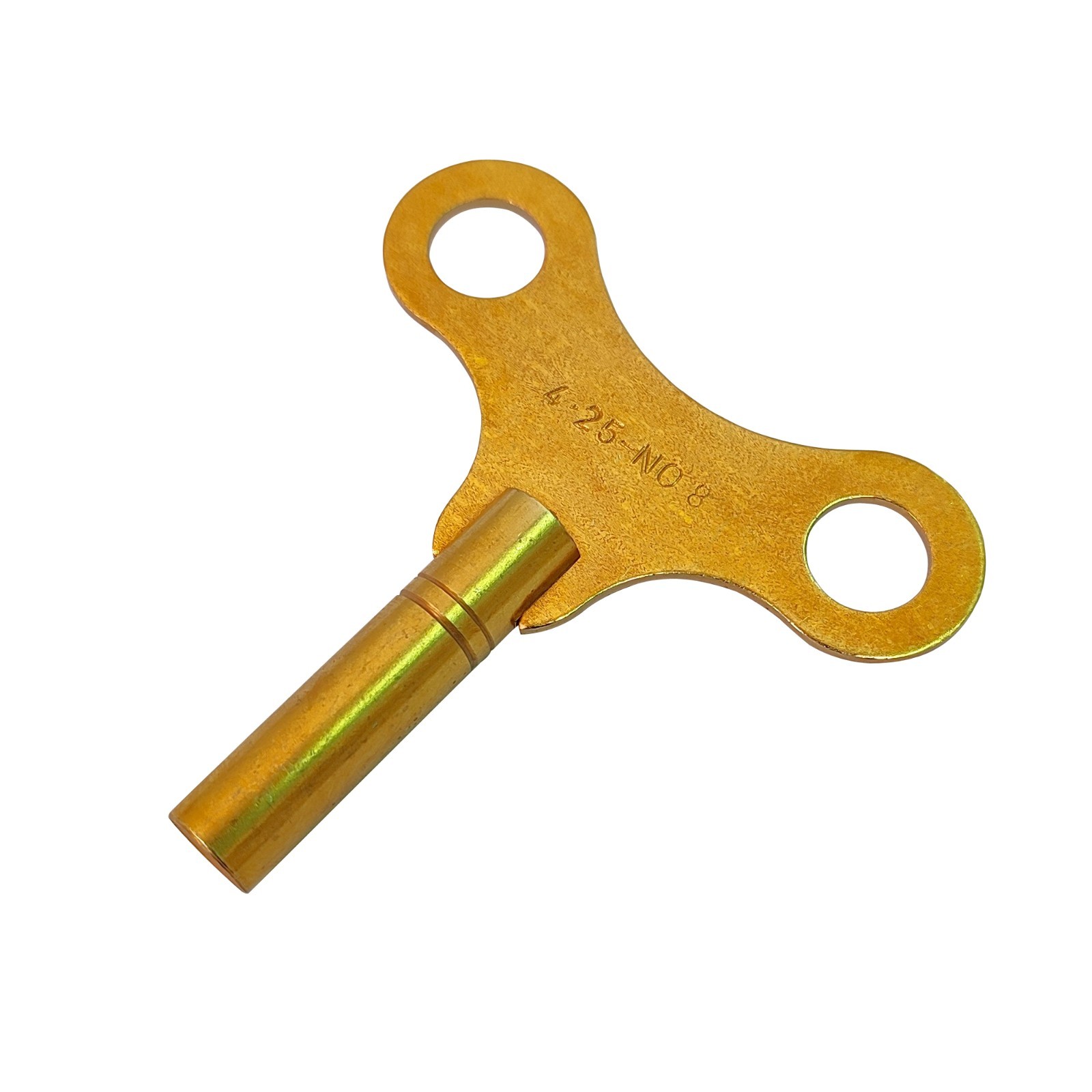 Brass Replacement Clock Key Size 8 / 4.25 mm For Key Wind Clocks – Clock Parts