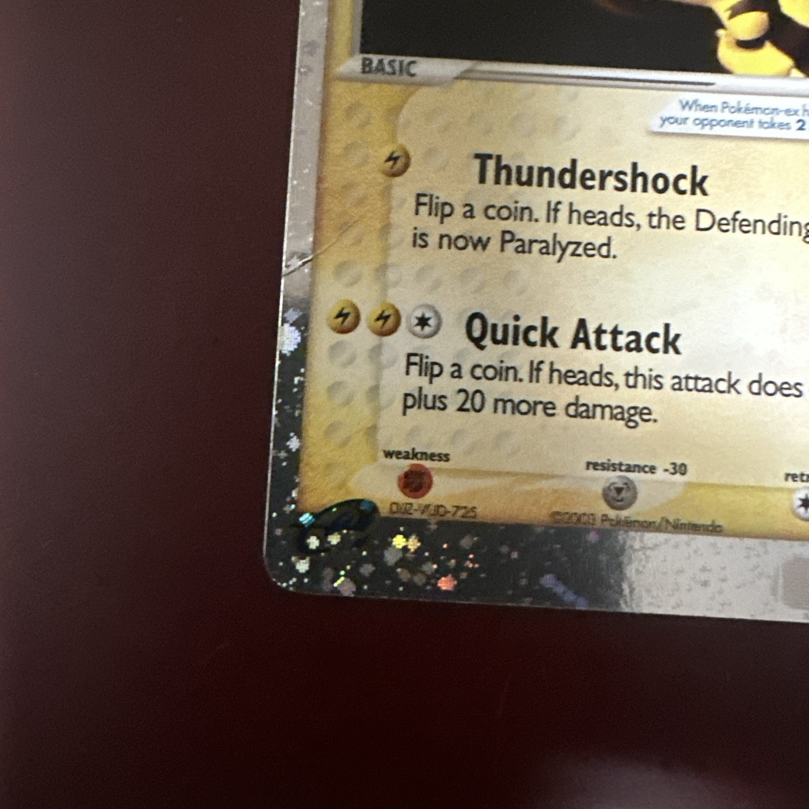 Electabuzz ex #97/109. Ruby & Sapphire. E-Reader. ENG. Raw. Pokemon TCG.