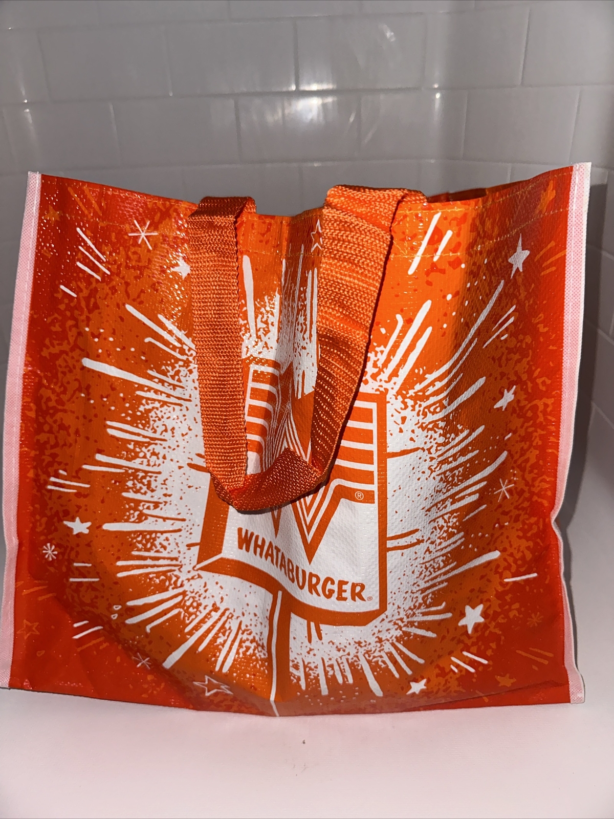 WHATABURGER Large Reusable Tote/Shopping Bag – 17″ X 14″ X 9″ – Brand New