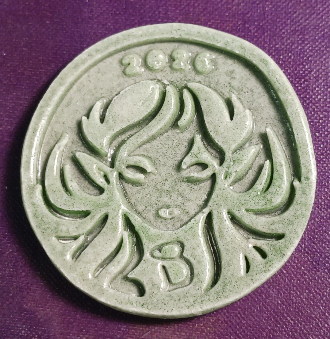 BOHEME rare green glass 2026 New Orleans Mardi Gras Doubloon krewe favor