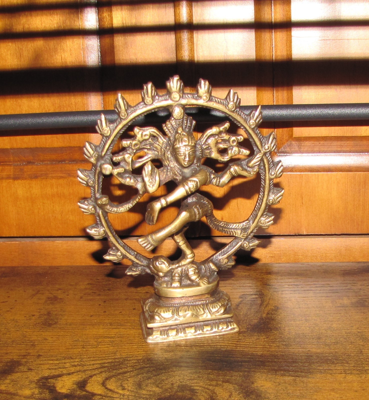 Vintage Brass Hindu Shiva Nataraja Sculpture Figurine 5.5″ Tall