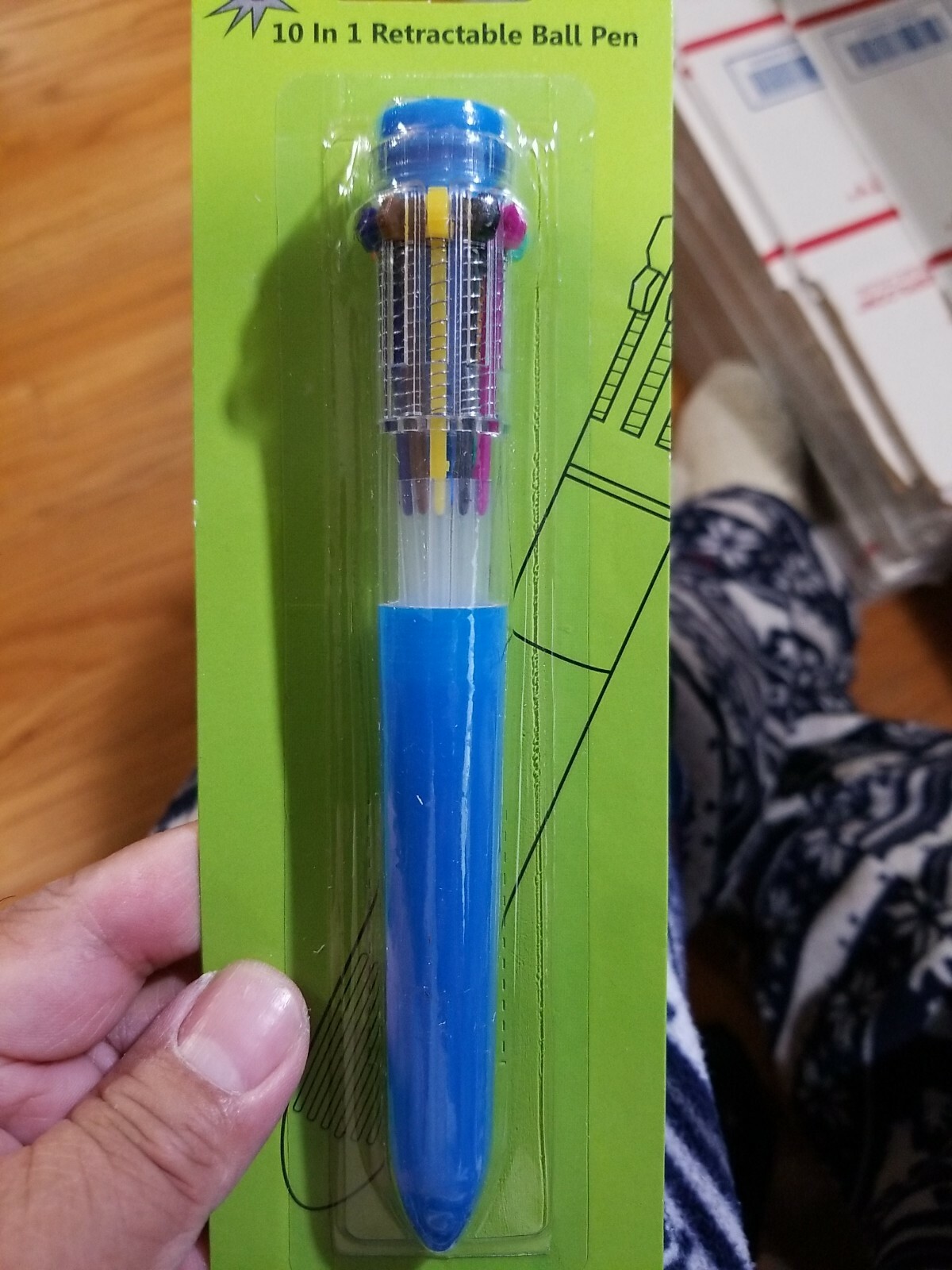 New 10 Colors in 1 Retractable Ball pen FREE Shipping