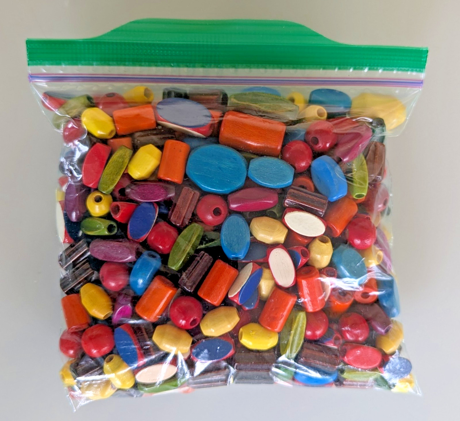 Vintage CAMPFIRE Girl Beads Approx. 400 per bag Wooden Various Sizes Bead Crafts