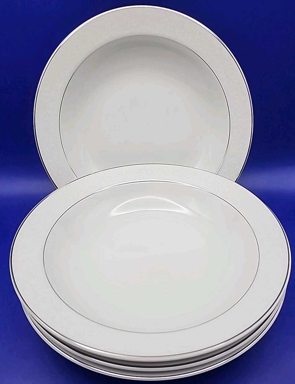 Crown Victoria Rimmed Soup Bowl Lot of 4. Empress Japan 7.5in NICE