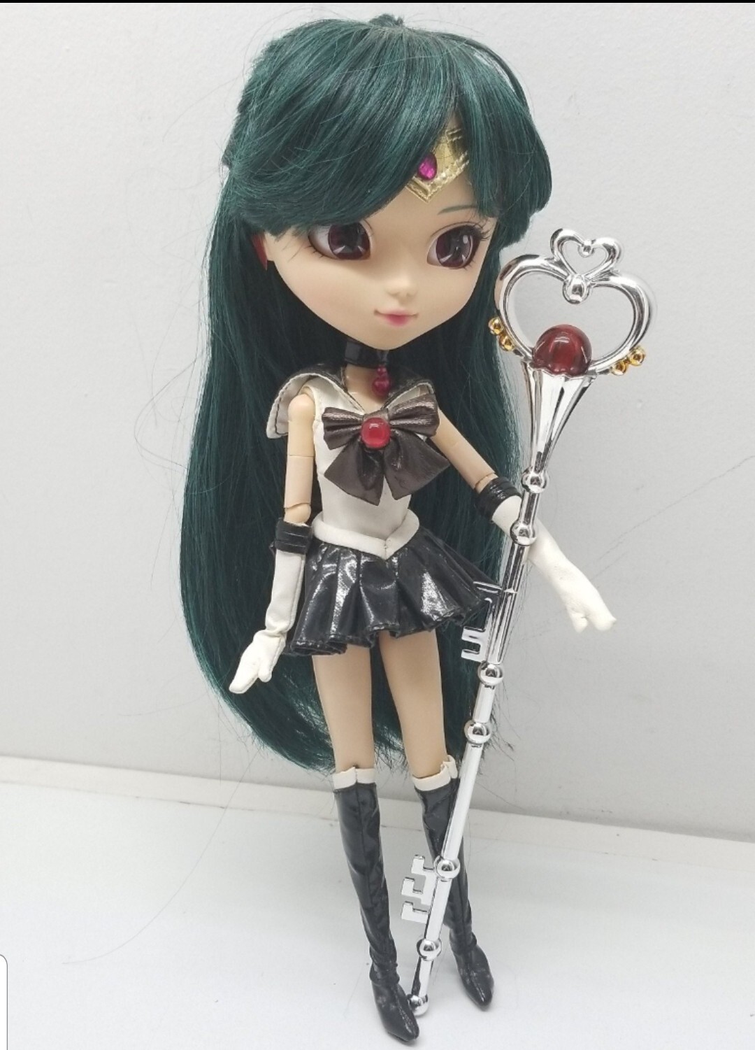 Sailor Pluto Garnet Rod from Bandai Gashapon 10.5 in Rare PLEASE SEE DESCRIPTION