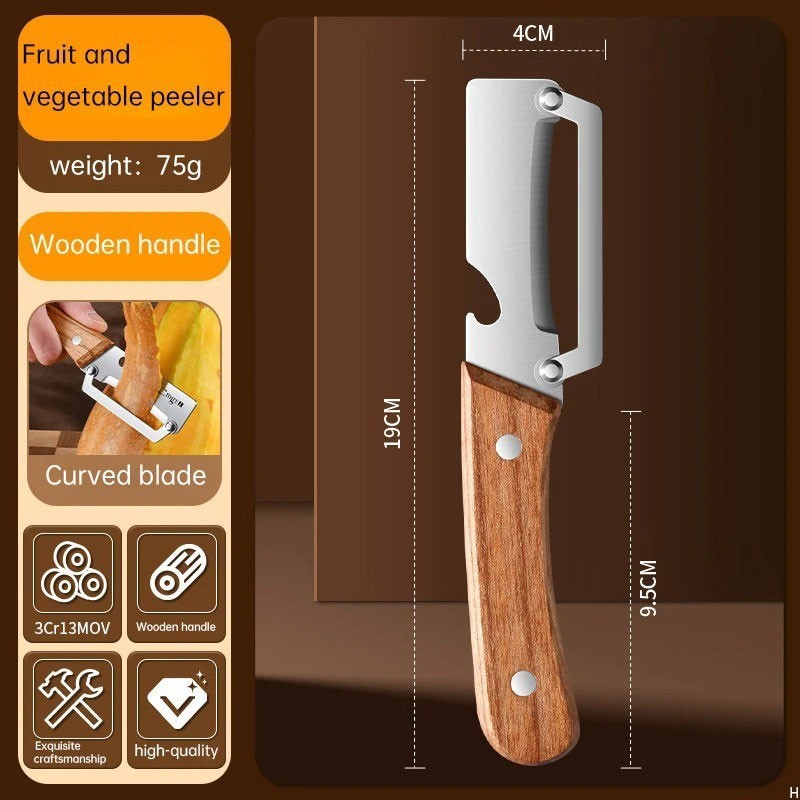 2PCS 2-in-1 Multifunctional Vegetable Peeler & Stainless Steel Jar Bottle Opener