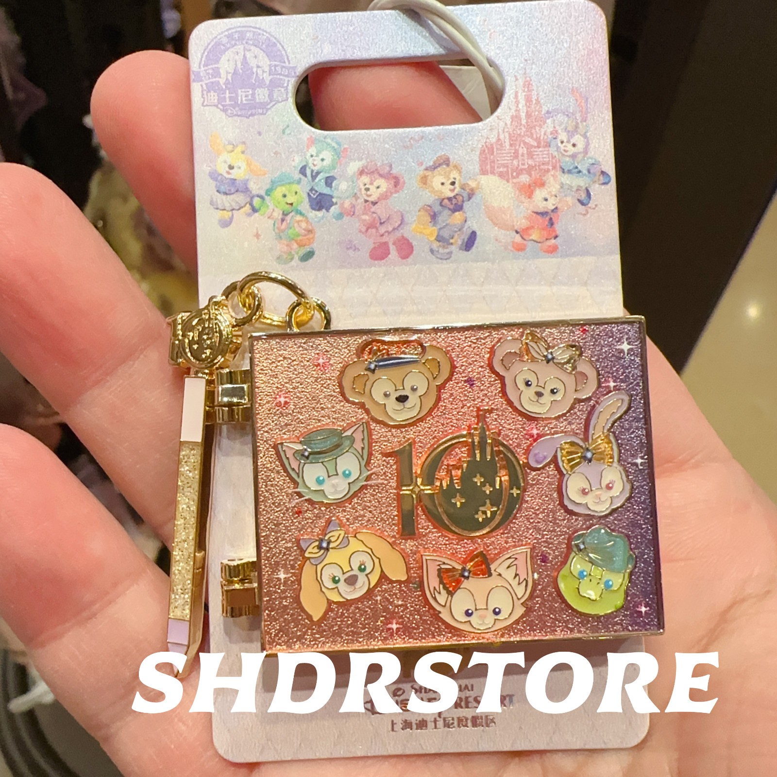 Disney pin 2026 Duffy friends signature shanghai disneyland 10th anniversary