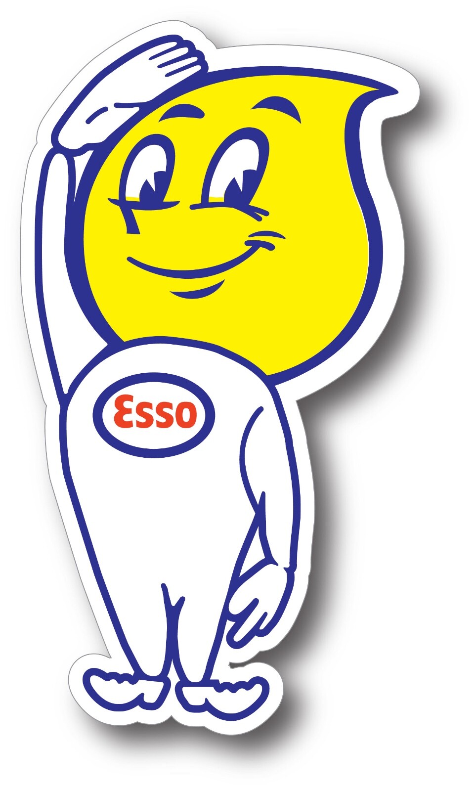 ESSO TWIN GASOLINE HIGH GLOSS OUTDOOR INCH DECAL STICKER