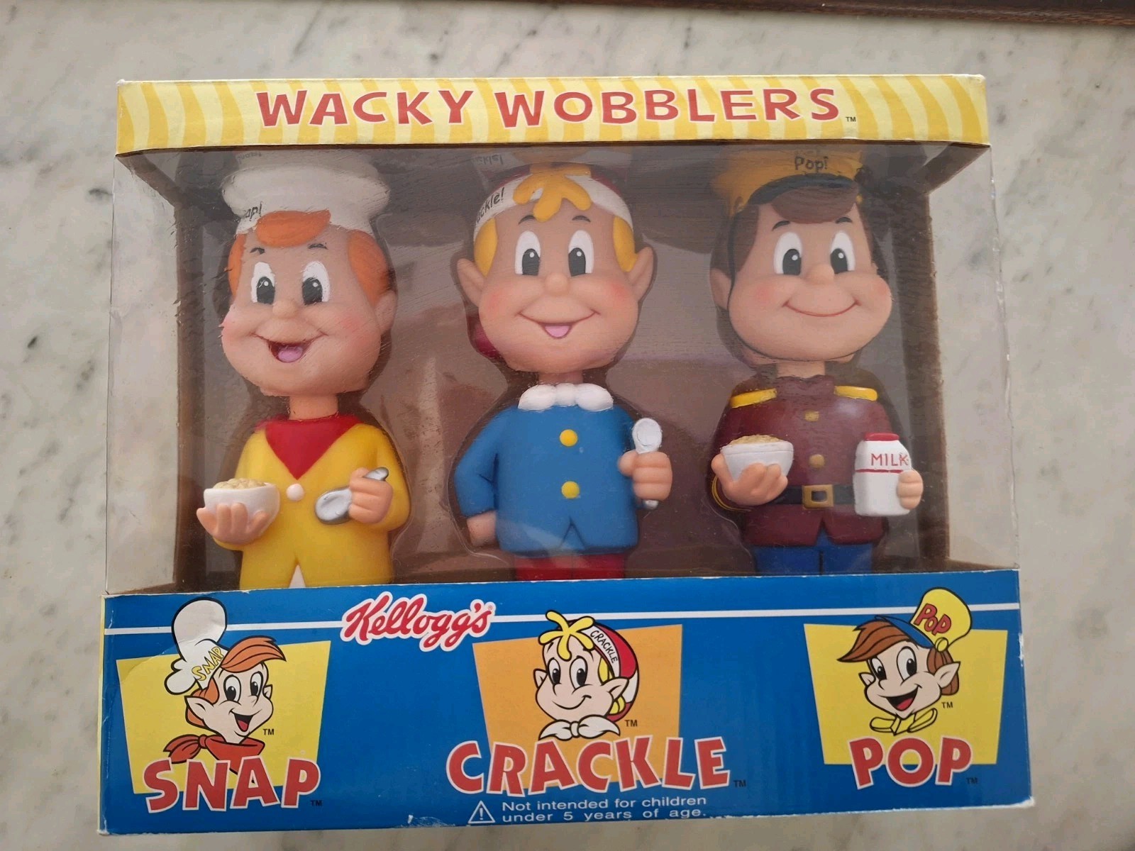 Kelloggs Funko Wacky Wobblers – Snap Crackle Pop Vinyl Bobbleheads Set New