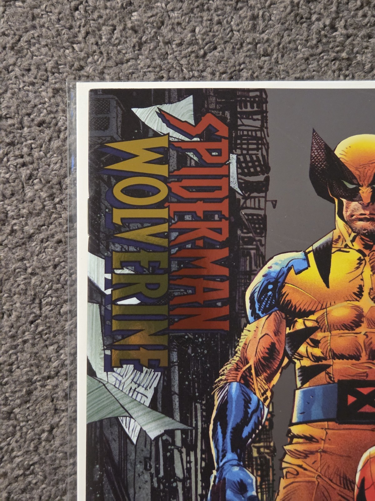 Spider man & Wolverine #1 Year In Marvel 25 WhatNot NYCC Panosian Silver Foil